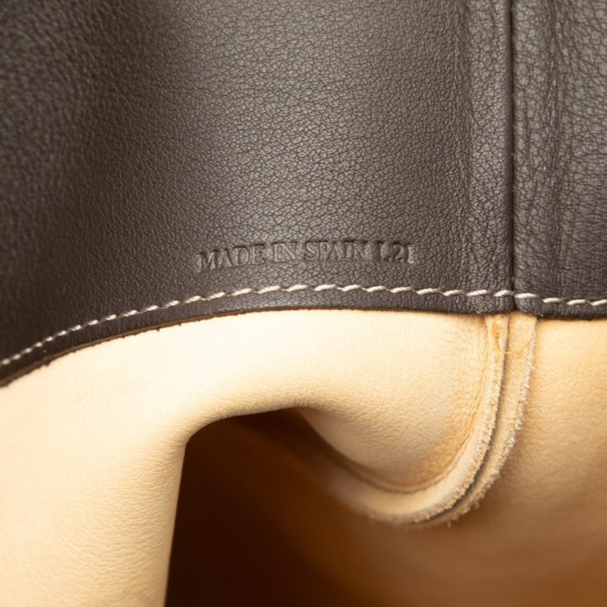 Loewe Brown Suede Leather Handbag Tote Bag (Pre-Owned)