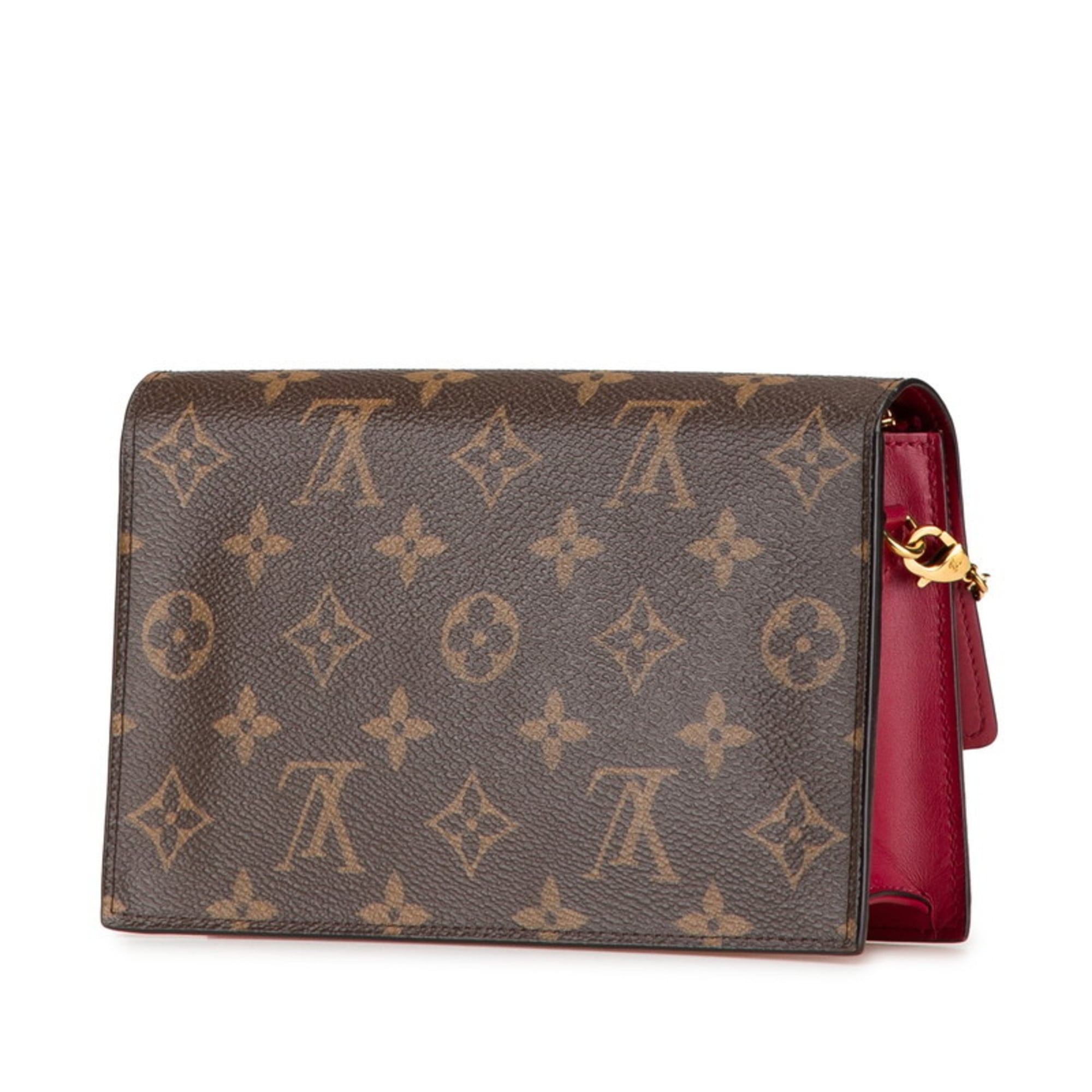 Louis Vuitton Monogram Brown Fuchsia Monogram Monogram Shoulder Bag (Pre-Owned)