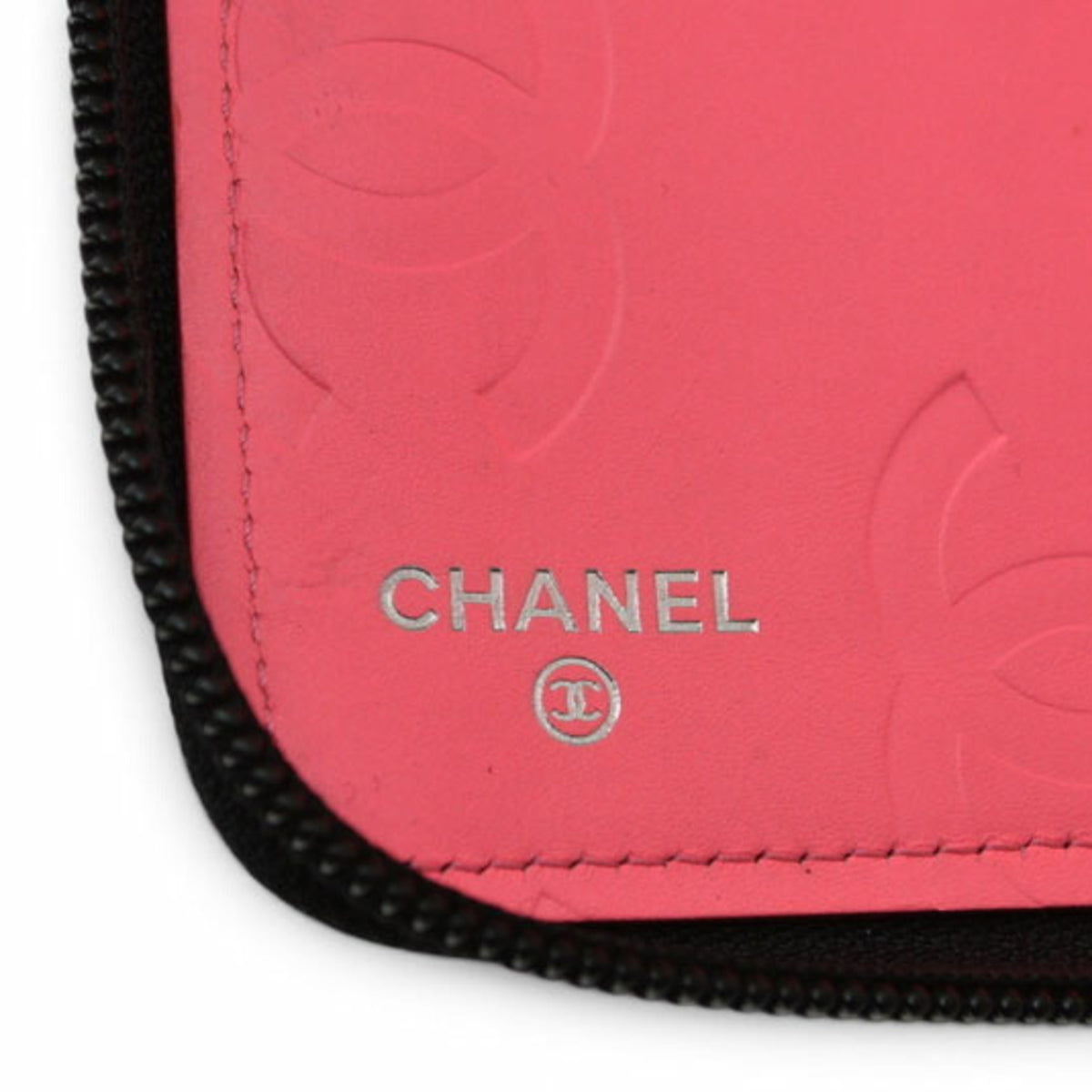 Chanel Black Leather Long Wallet (Bi-Fold) (Pre-Owned)