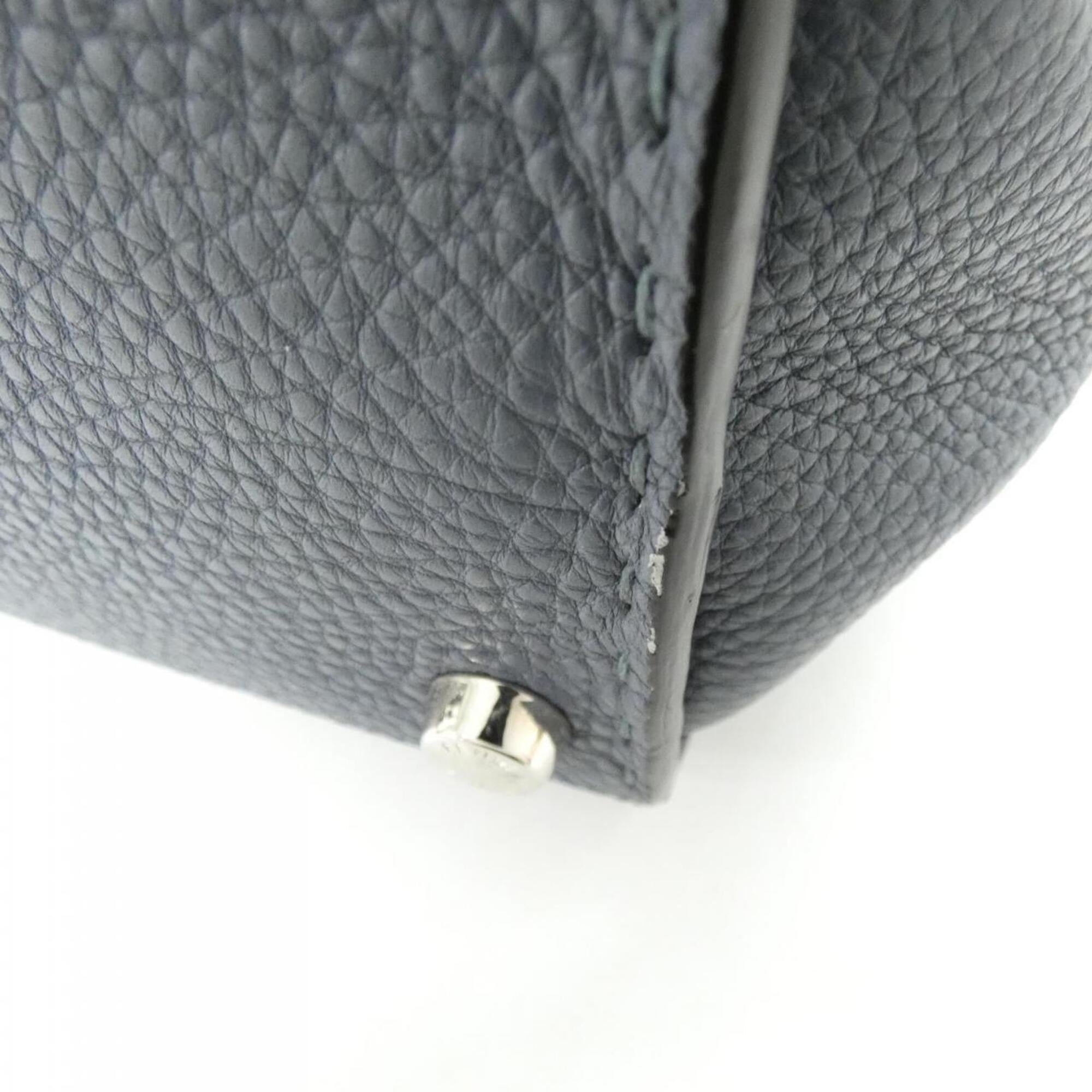 Fendi Selleria Light Blue Leather Handbag (Pre-Owned)