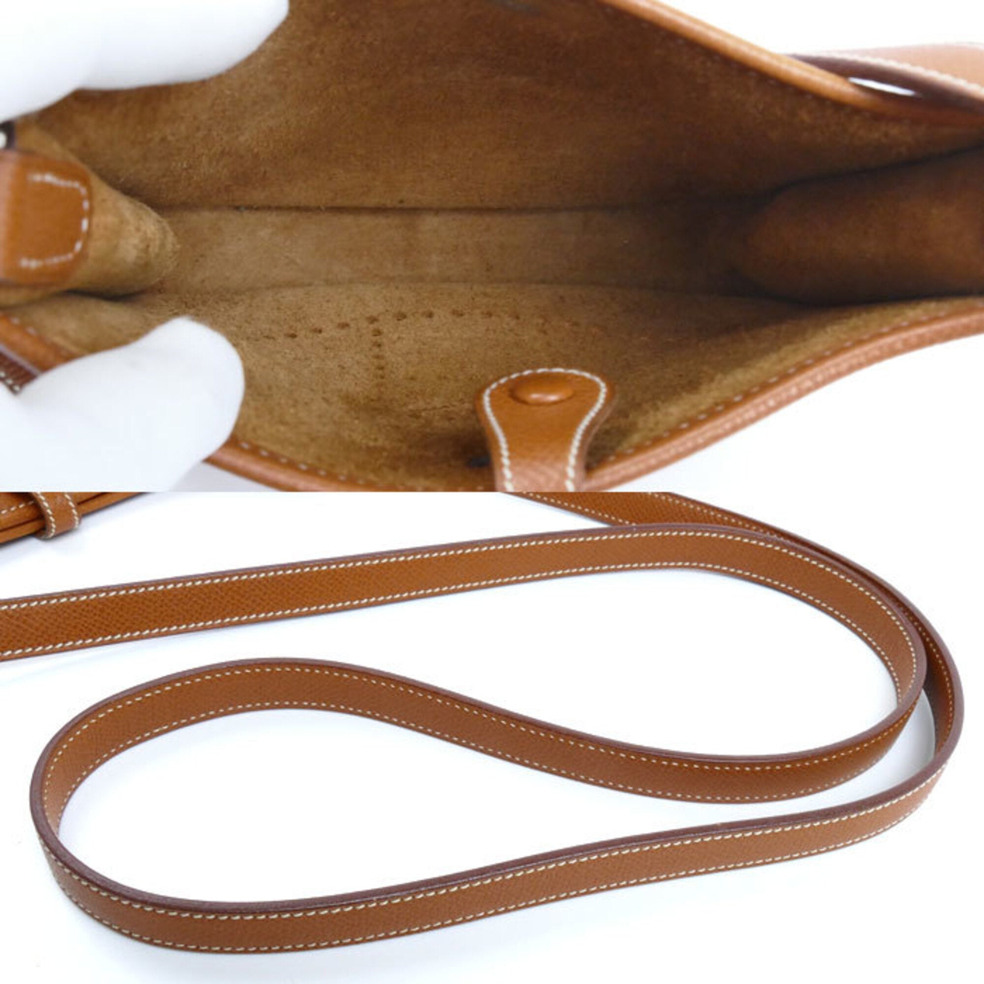 Hermes Brown Leather Shoulder Bag (Pre-Owned)