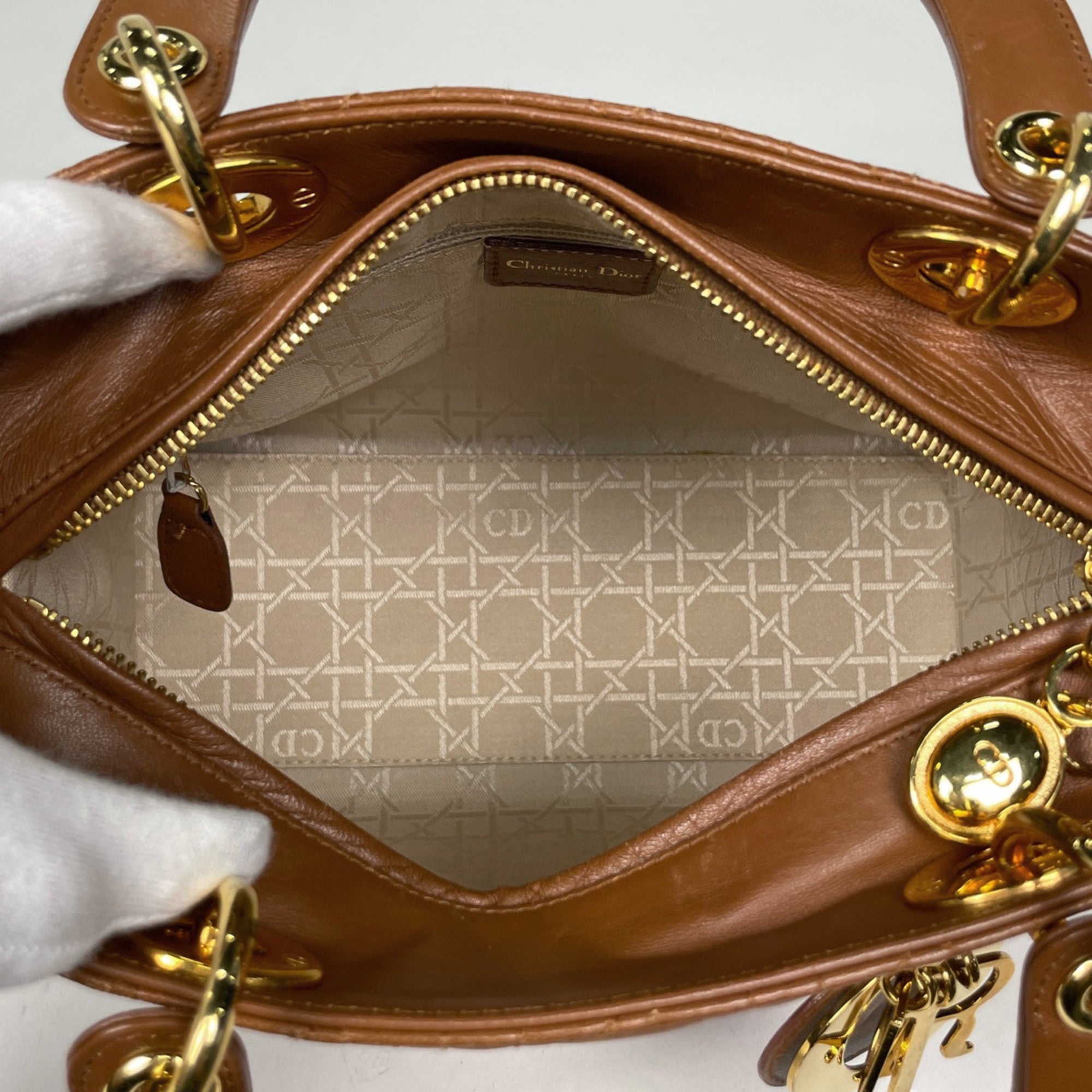 Christian Dior Brown Leather Handbag (Pre-Owned)