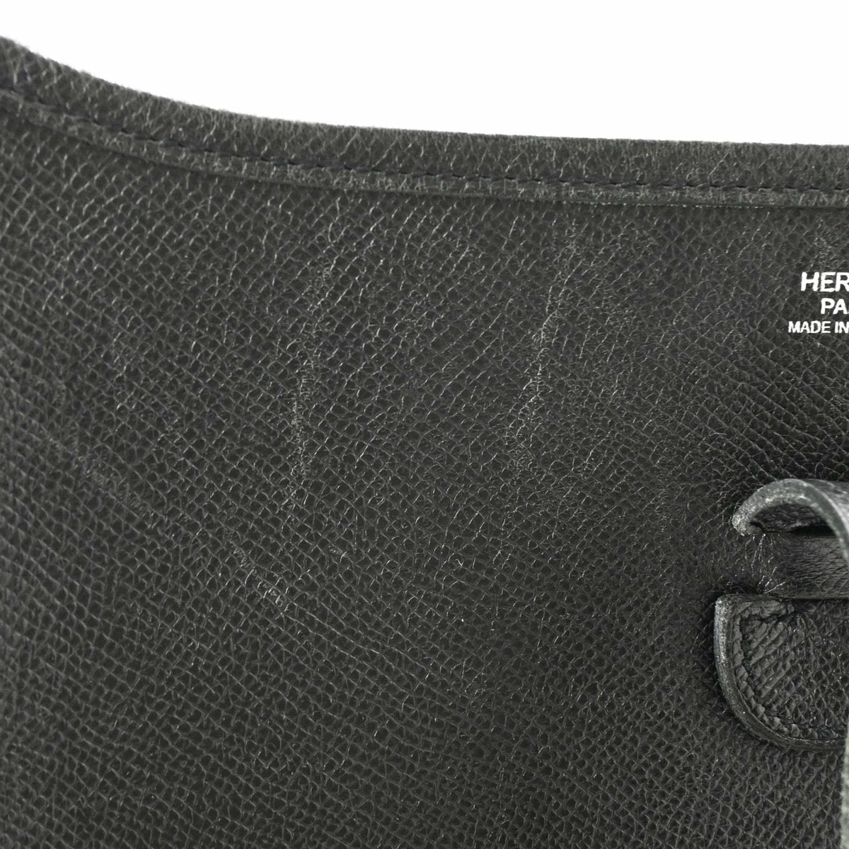 Hermes Evelyne Black Epsom Leather Shoulder Bag (Pre-Owned)