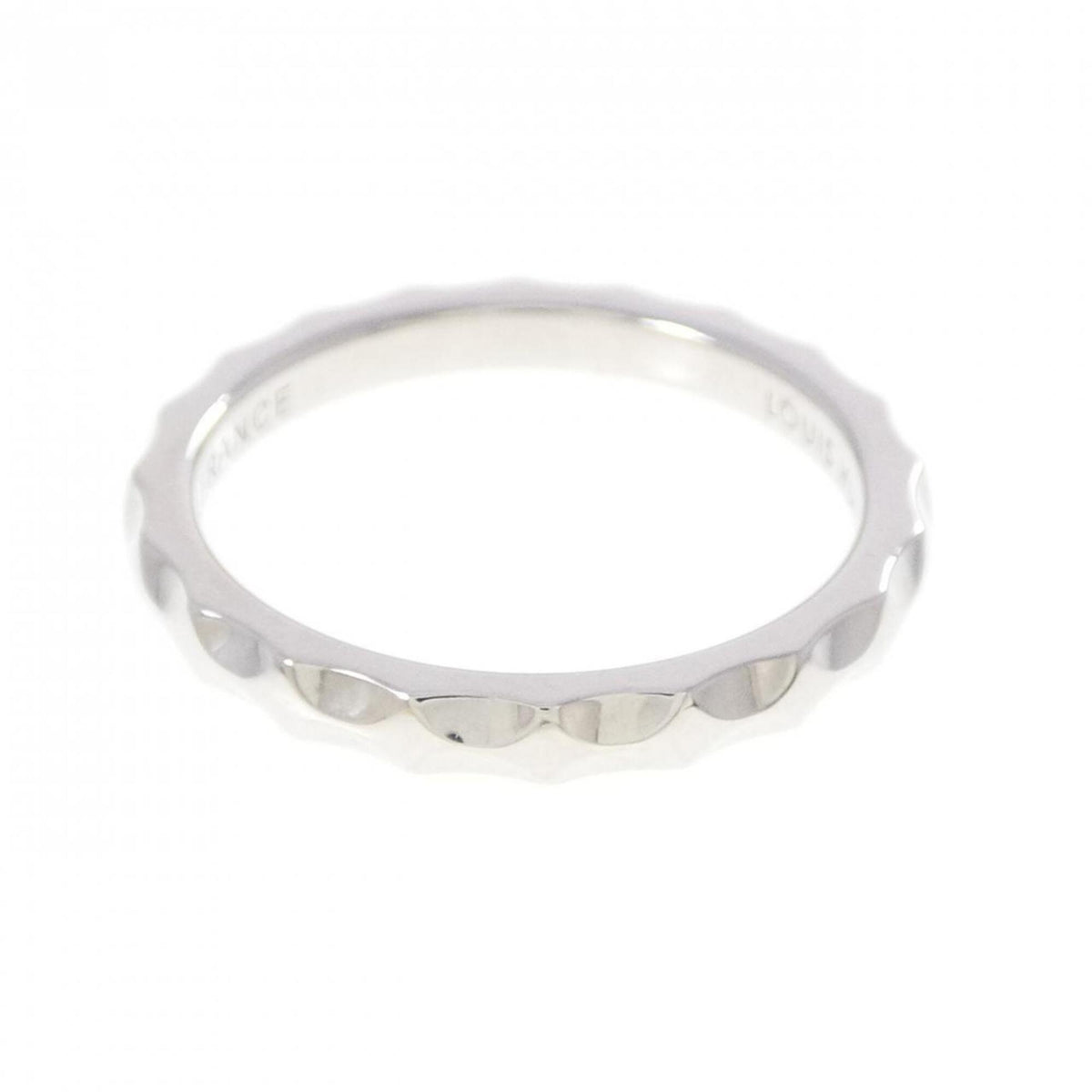 Louis Vuitton White Gold White Gold (18K) Band Ring (Pre-Owned)