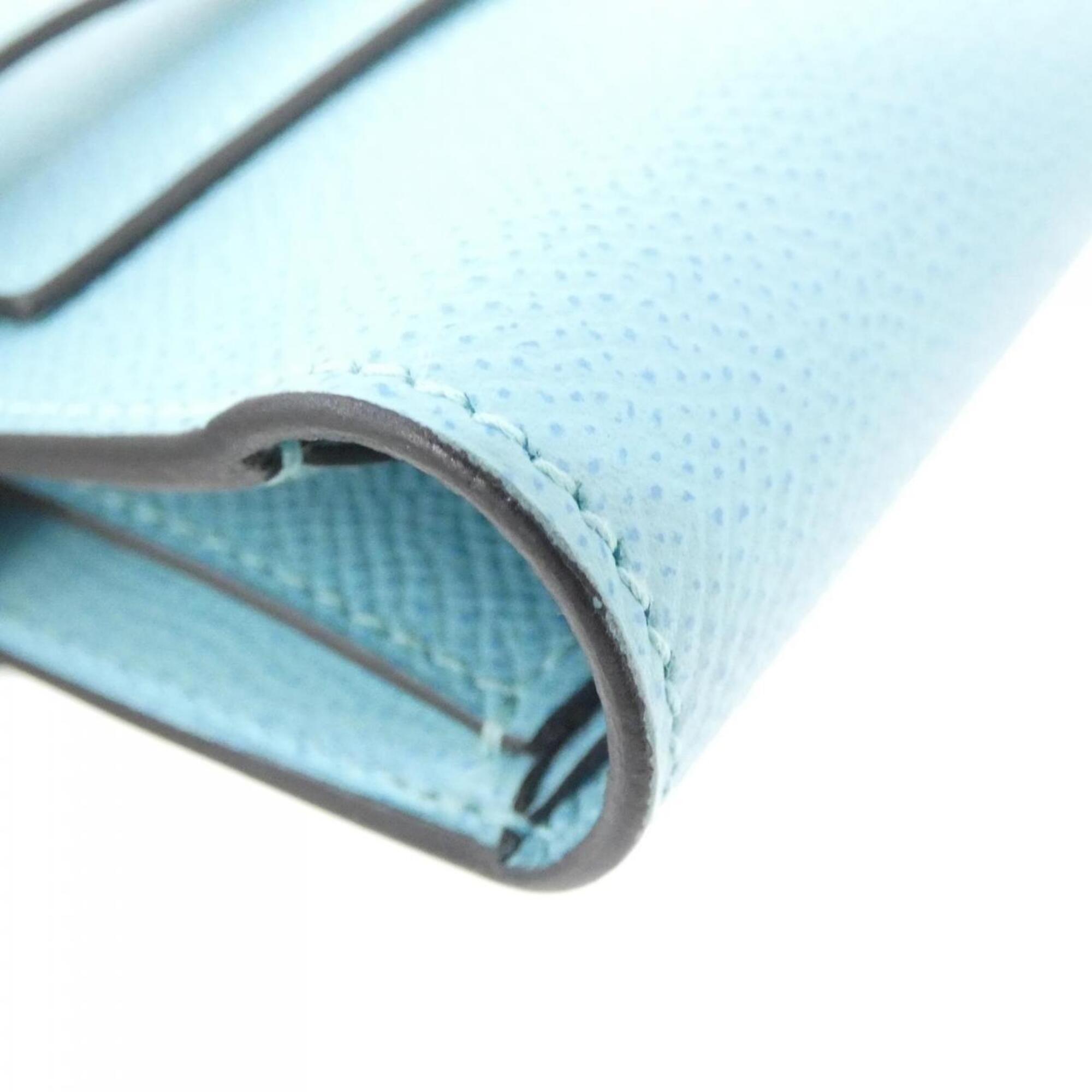 Hermes Blue Atoll Epsom Leather Long Wallet (Bi-Fold) (Pre-Owned)