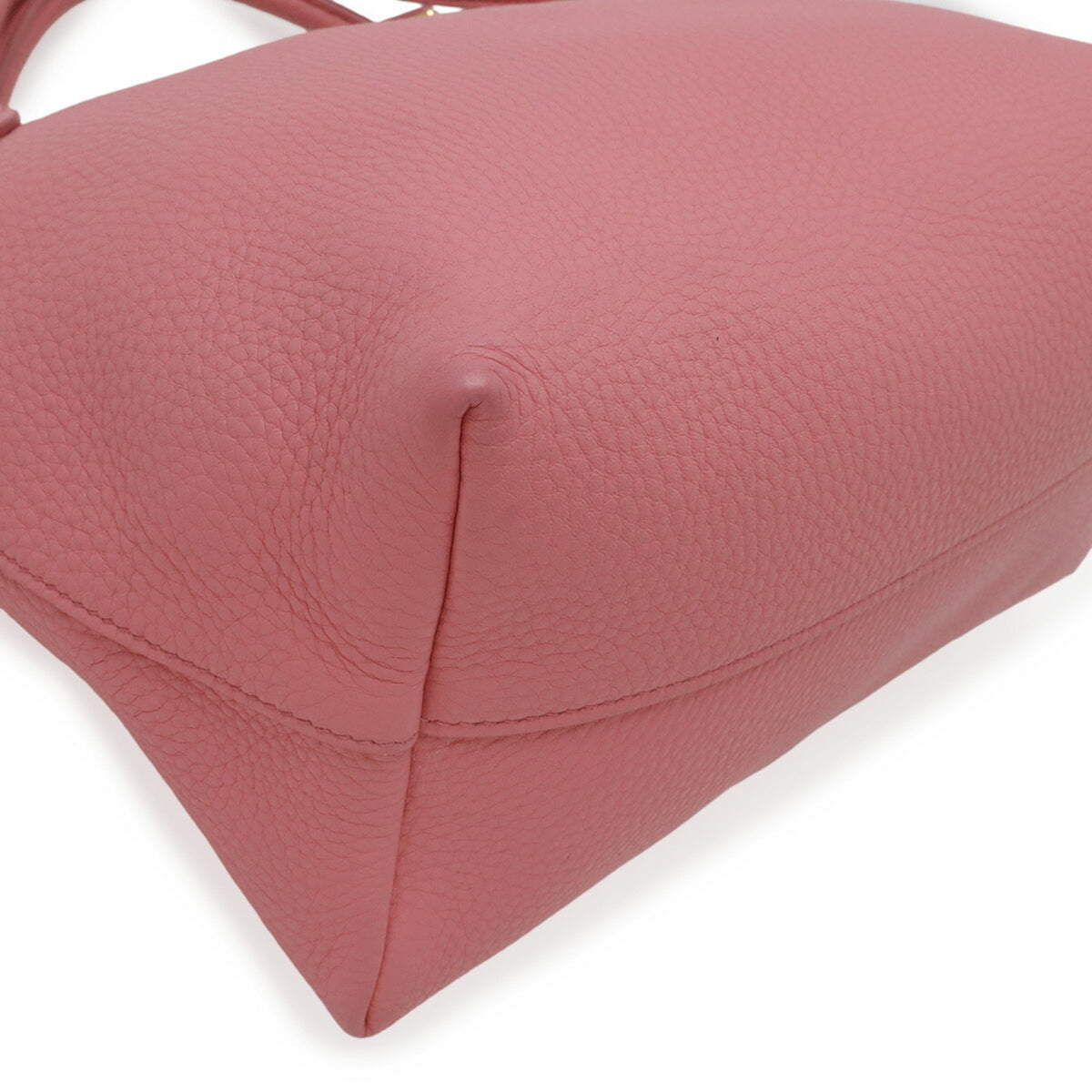 Prada Pink Leather Handbag Shoulder Bag (Pre-Owned)