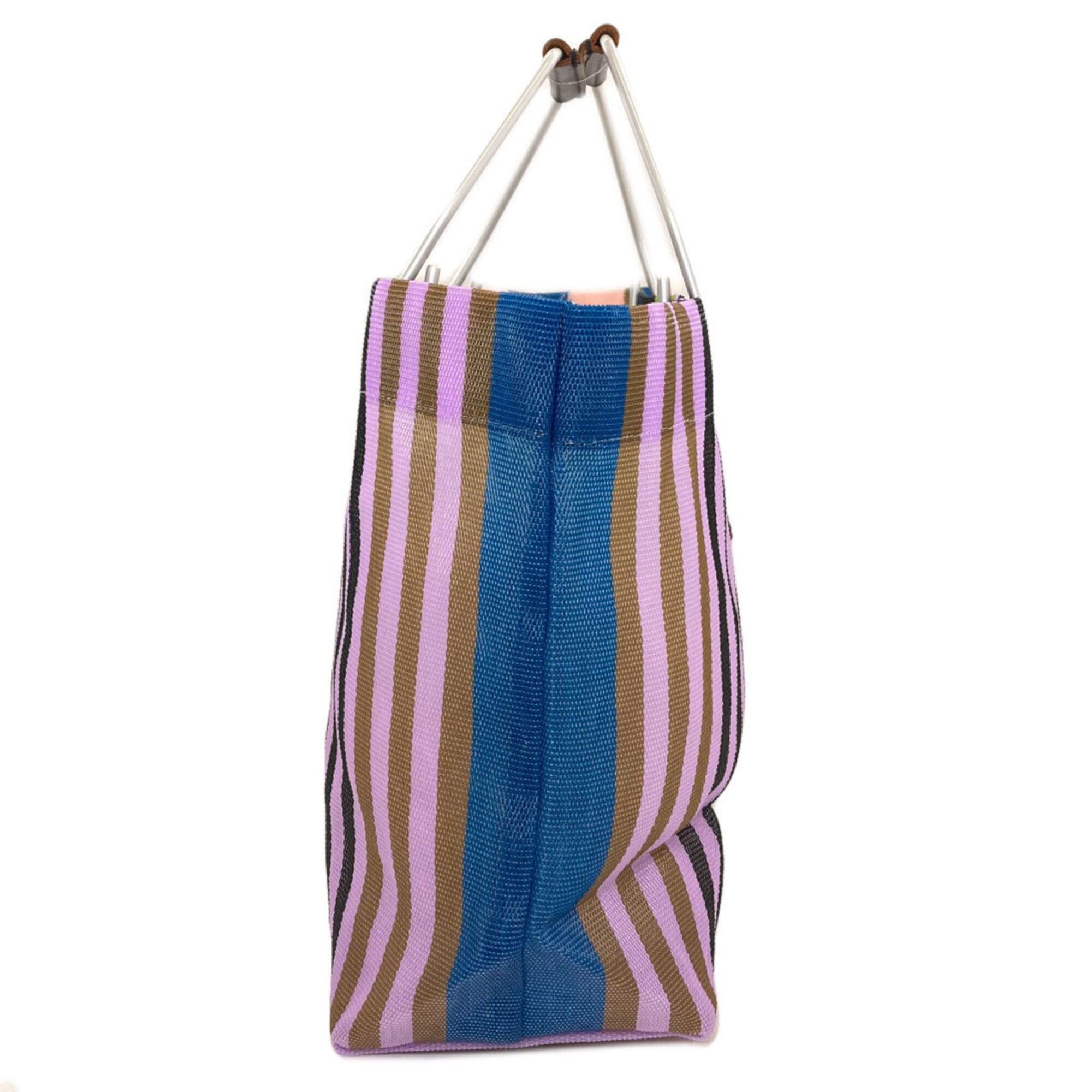 Marni Blue Brown Purple Pvc Handbag (Pre-Owned)