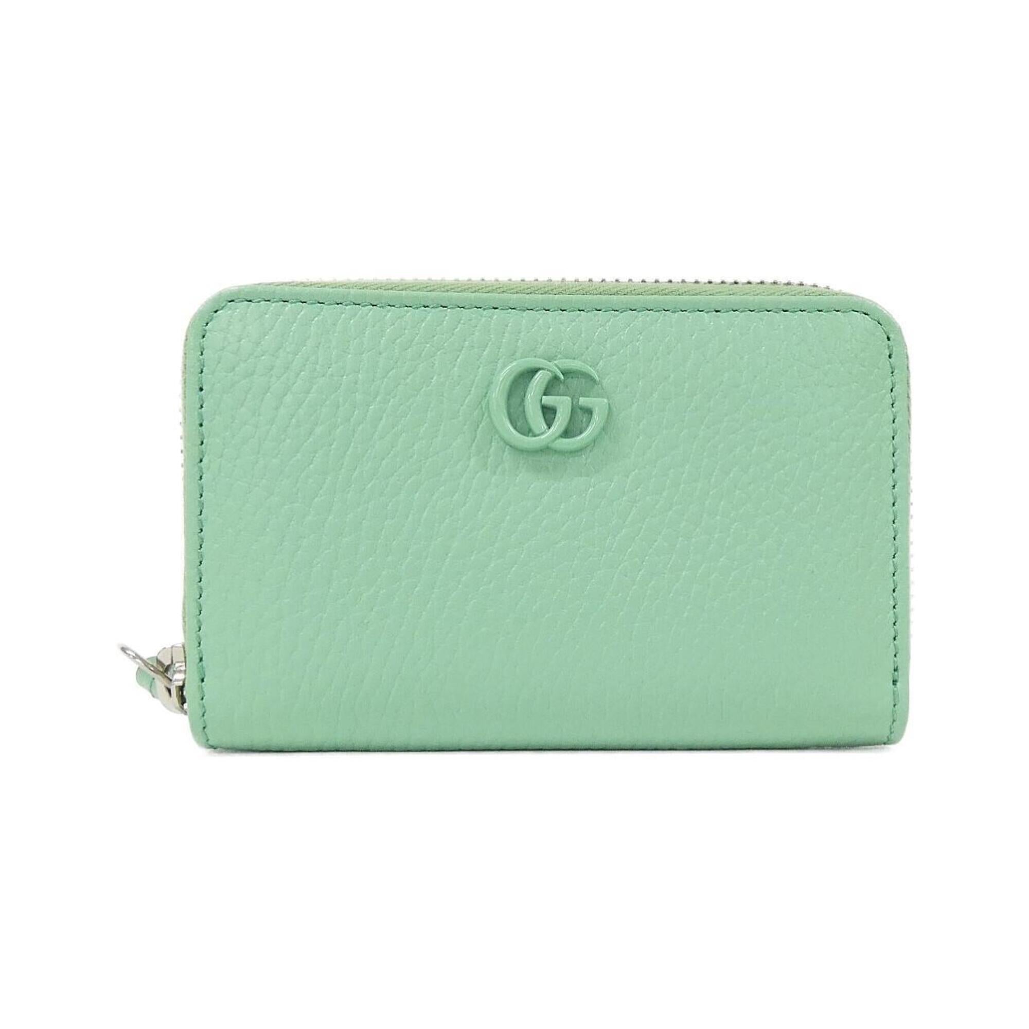 Gucci Green Leather Coin Purse/Coin Case (Pre-Owned)