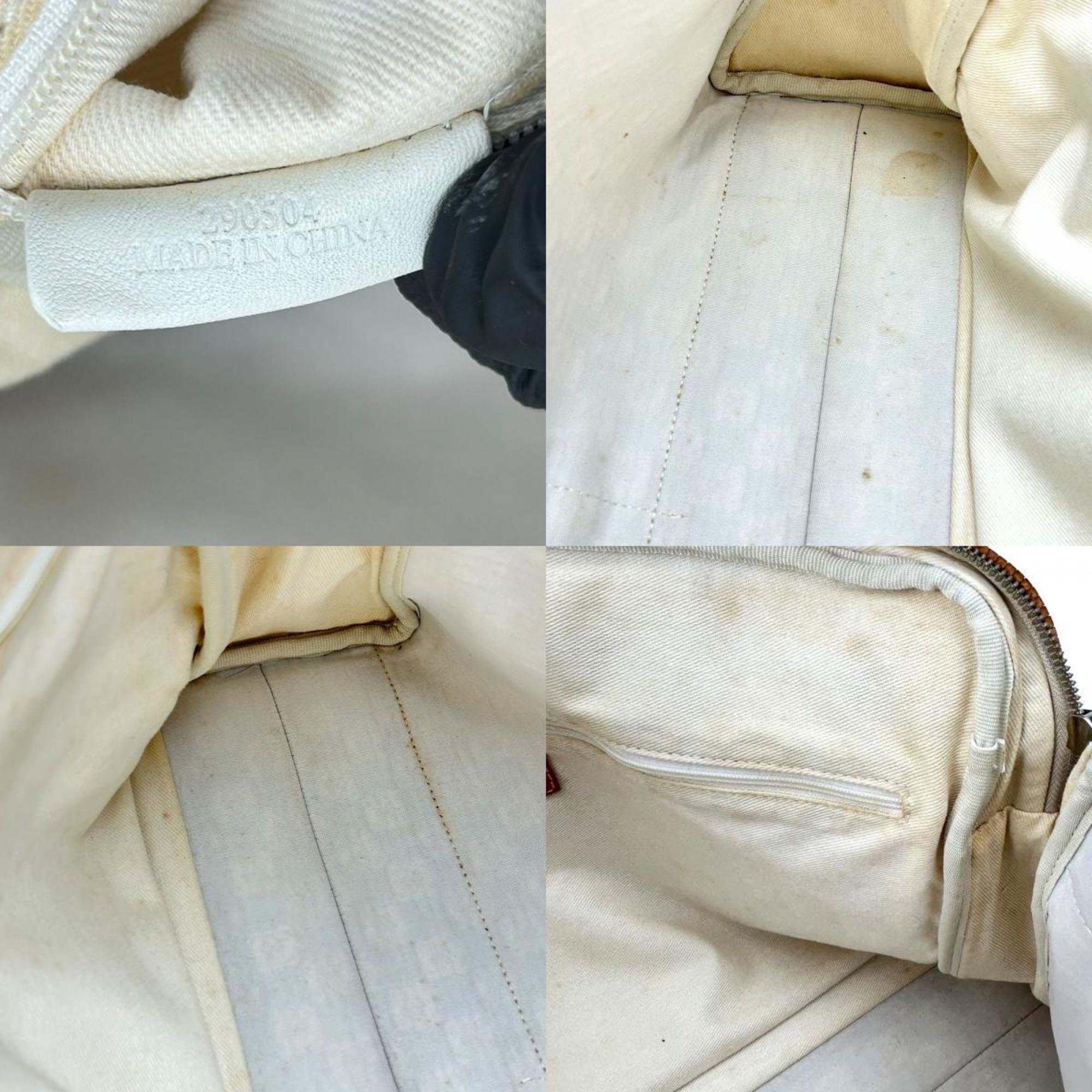 Loewe Beige Brown Canvas Leather Tote Bag (Pre-Owned)