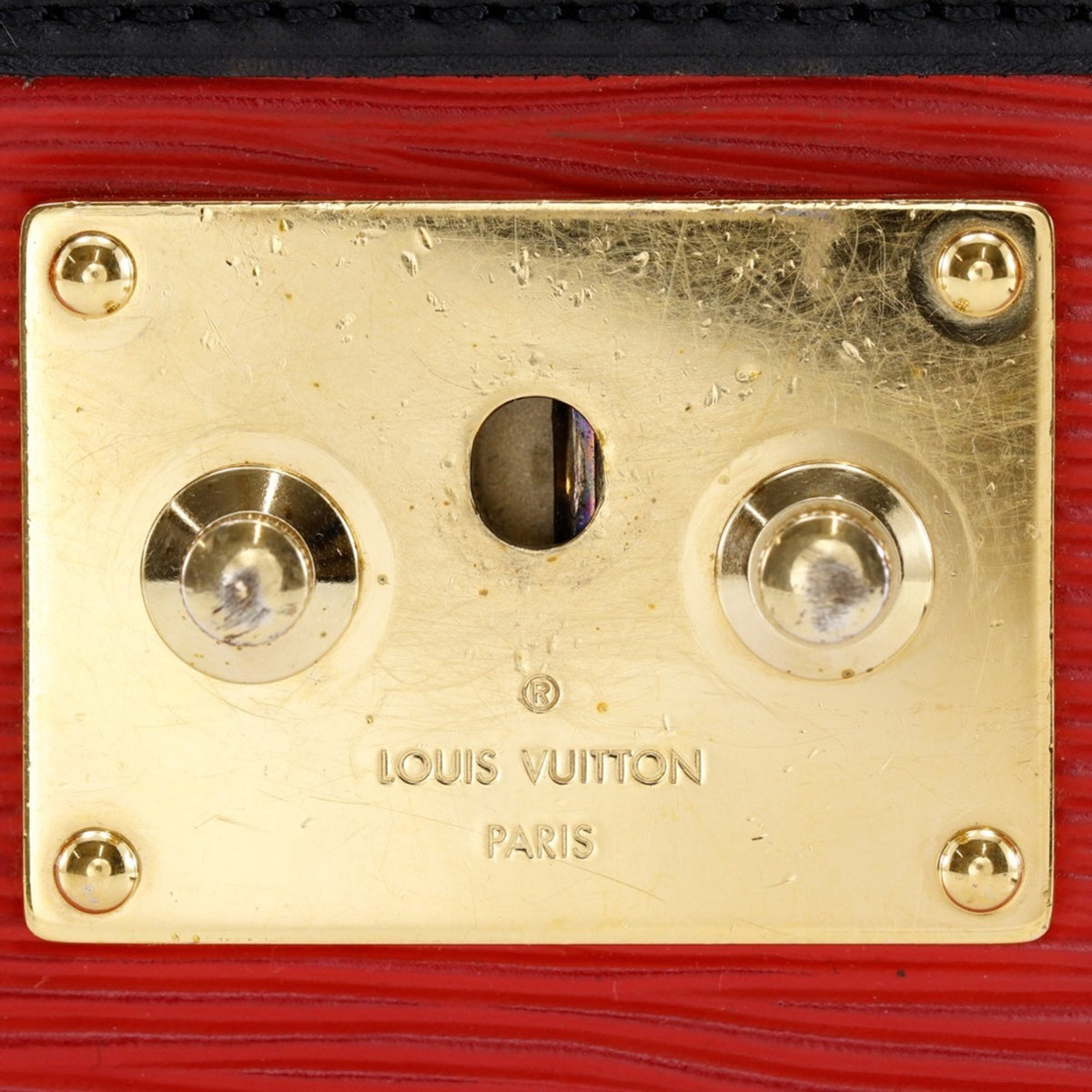 Louis Vuitton Epi Red Color Rouge Epi Leather Clutch Bag Shoulder Bag (Pre-Owned)