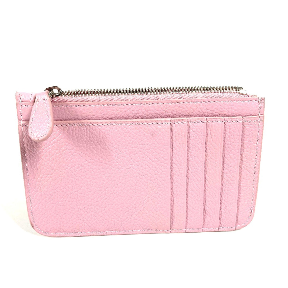Balenciaga Pink Leather Coin Purse/Coin Case (Pre-Owned)