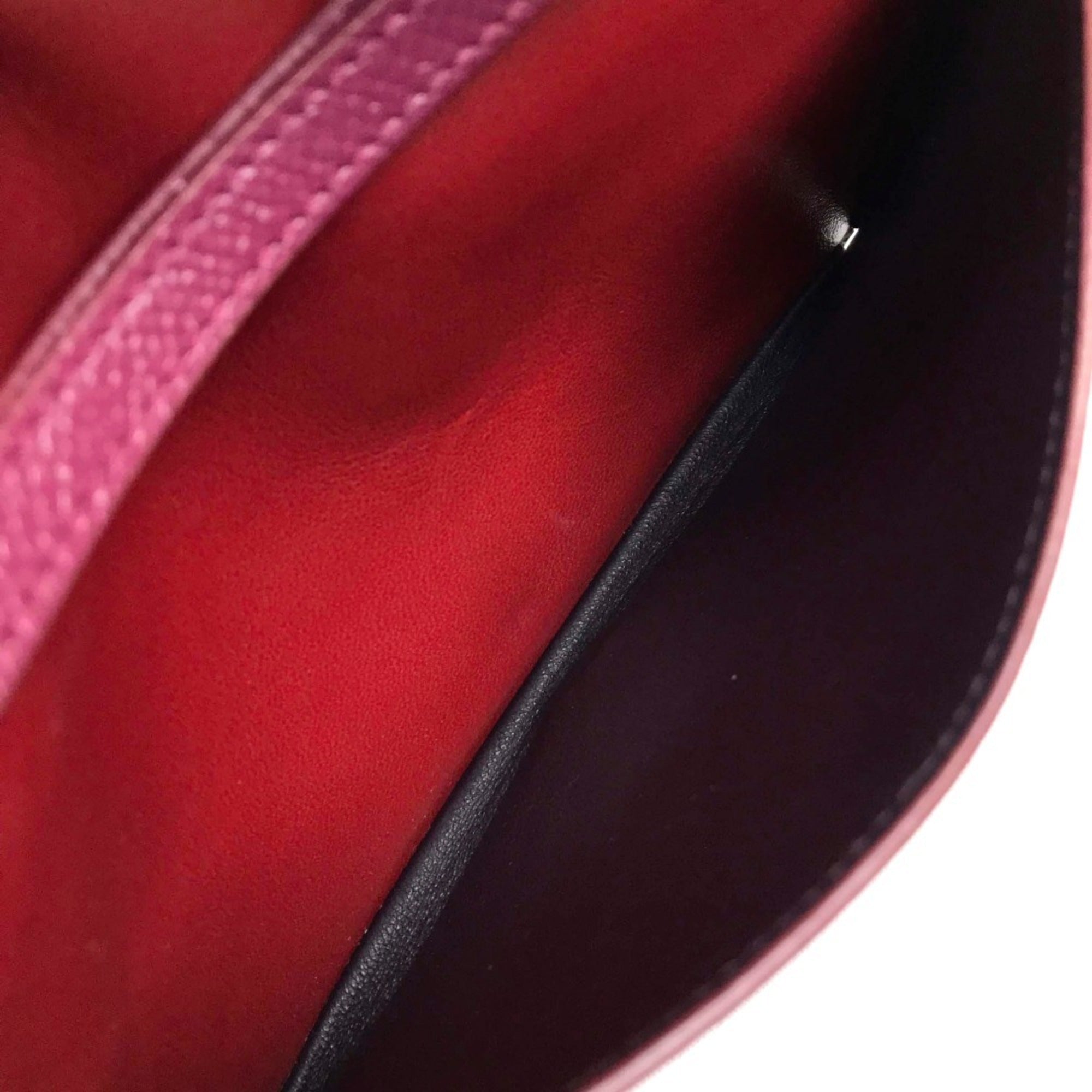 Bvlgari Bvlgari Bvlgari Pink Red Color Leather Wallet (Bi-Fold) (Pre-Owned)