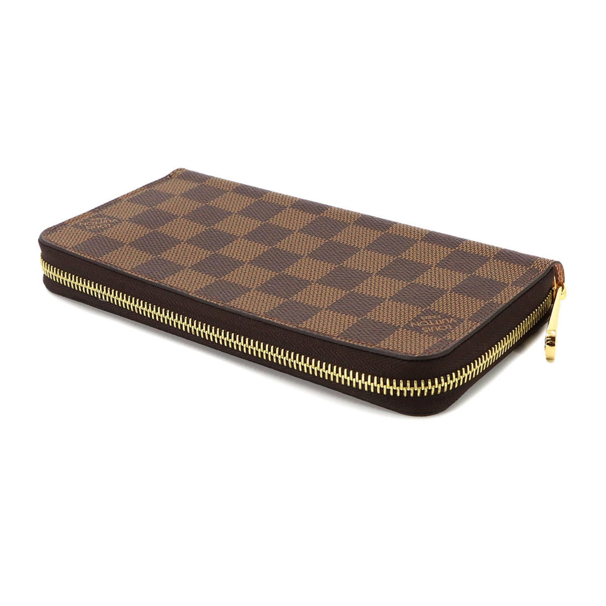 Louis Vuitton Damier Canvas Ebene Rose Ballerine Damier Canvas Long Wallet (Bi-Fold) (Pre-Owned)