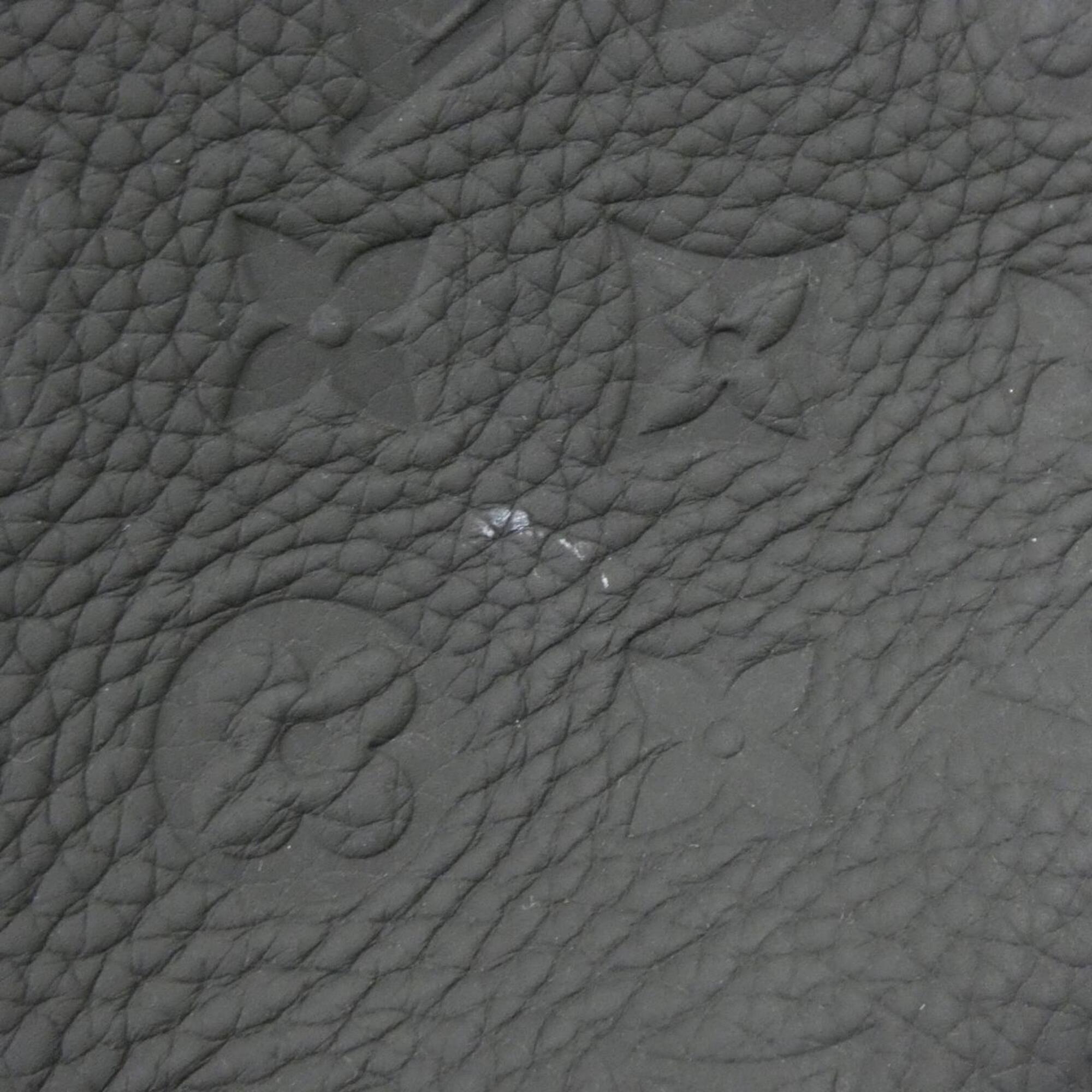 Louis Vuitton Black Leather Handbag (Pre-Owned)