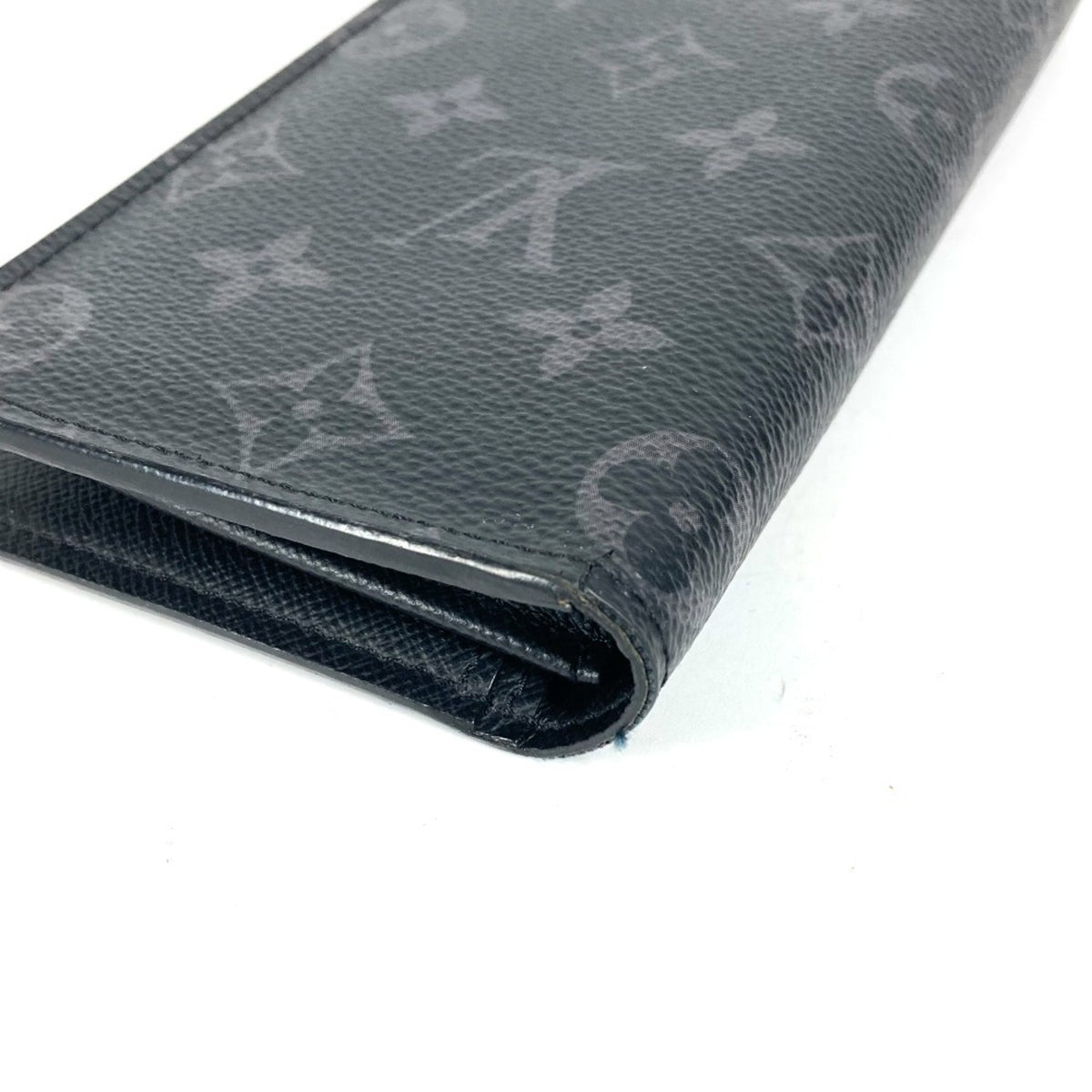 Louis Vuitton Black Galle Monogram Eclipse Monogram Eclipse Long Wallet (Bi-Fold) (Pre-Owned)