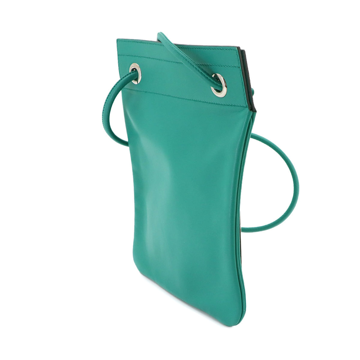 Hermes Green Vert Swift Leather Handbag Shoulder Bag (Pre-Owned)