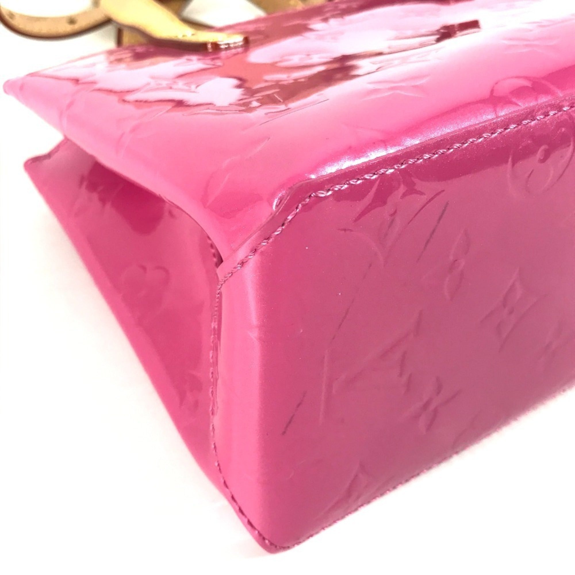 Louis Vuitton Pink Monogram Vernis Handbag Shoulder Bag Tote Bag (Pre-Owned)