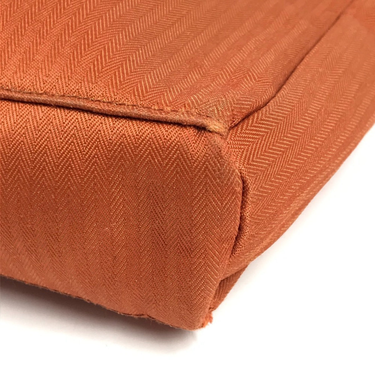 Hermes Orange Canvas Pochette Shoulder Bag (Pre-Owned)