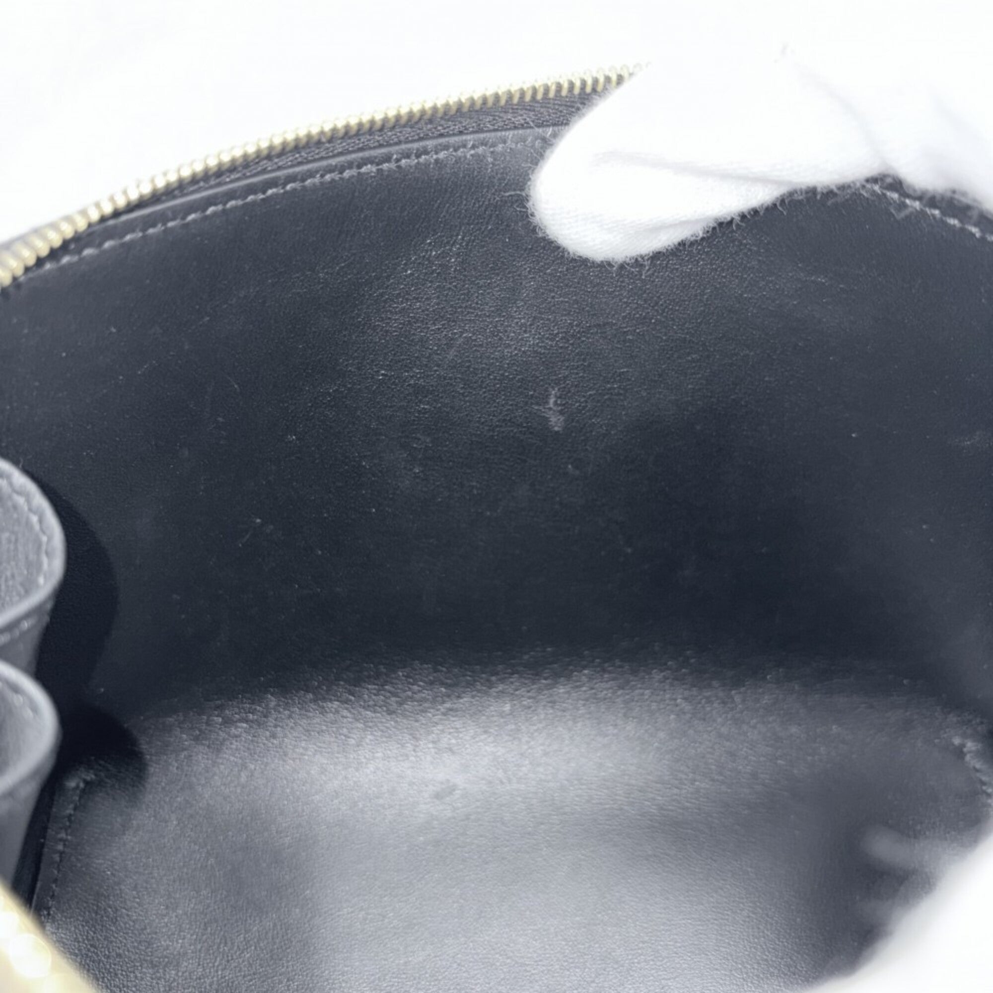 Celine Black Leather Pochette Shoulder Bag (Pre-Owned)