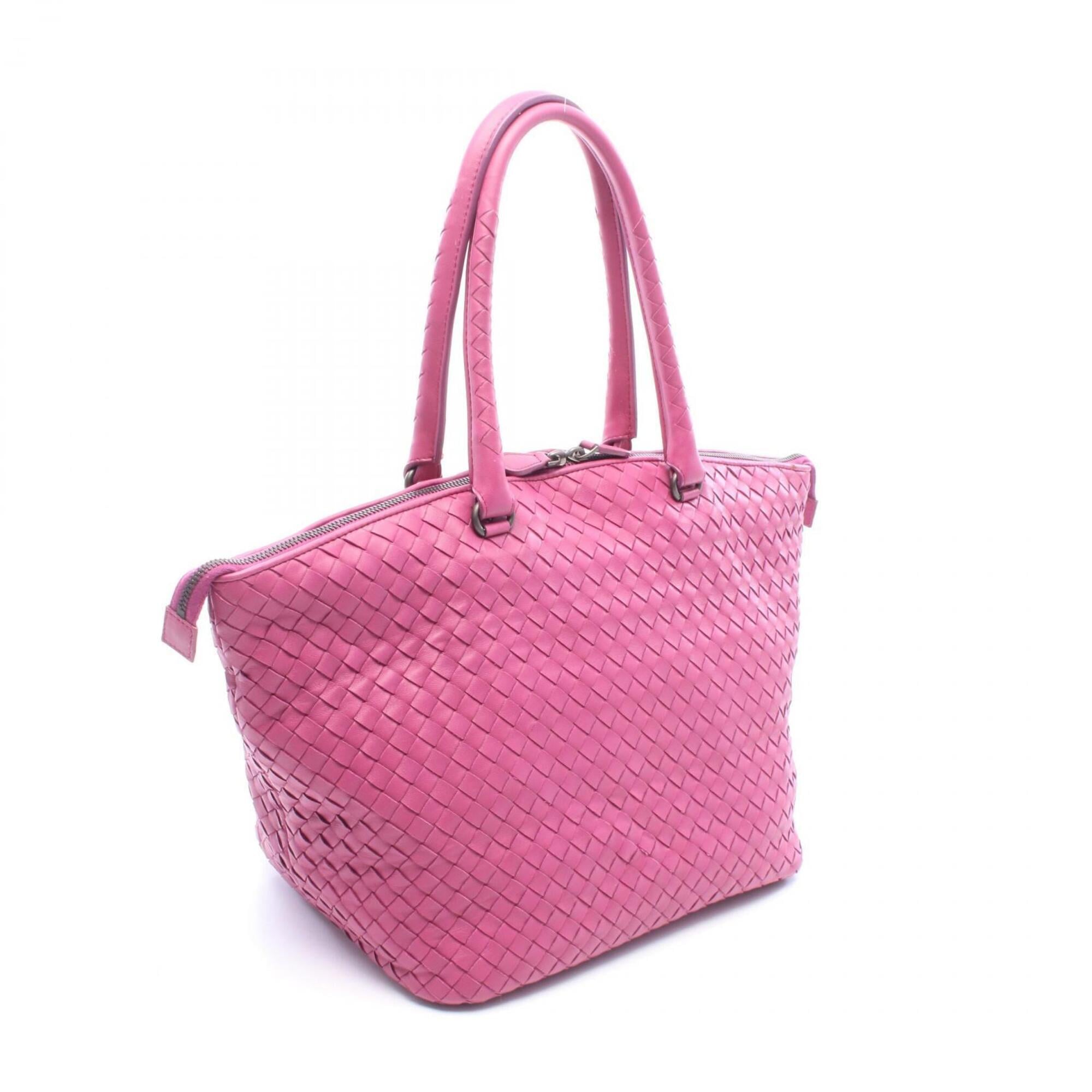 Bottega Veneta Purple Intrecciato Handbag Tote Bag (Pre-Owned)