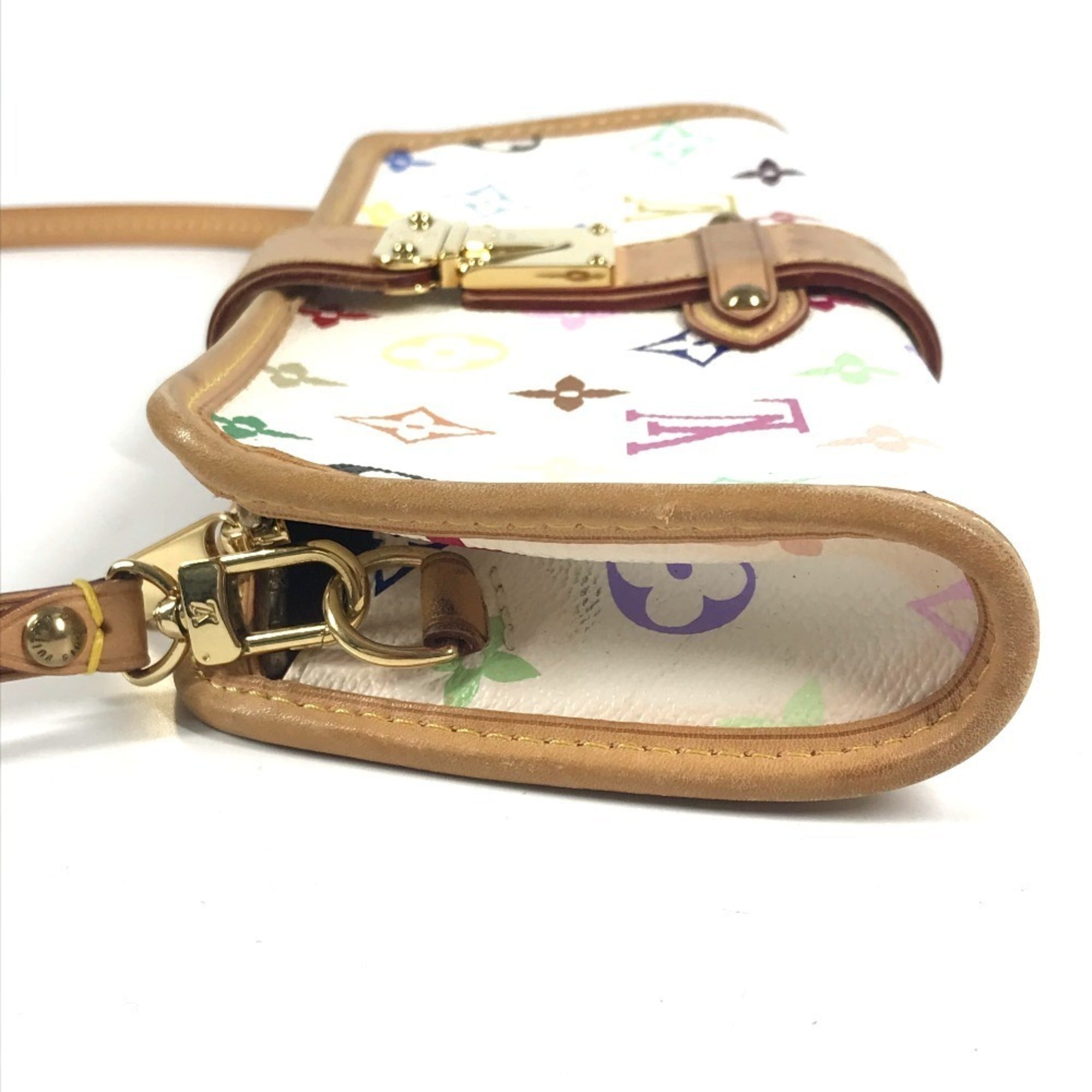 Louis Vuitton Blanc Monogram Multi-Color White Monogram Multicolore Clutch Bag Handbag Shoulder Bag (Pre-Owned)