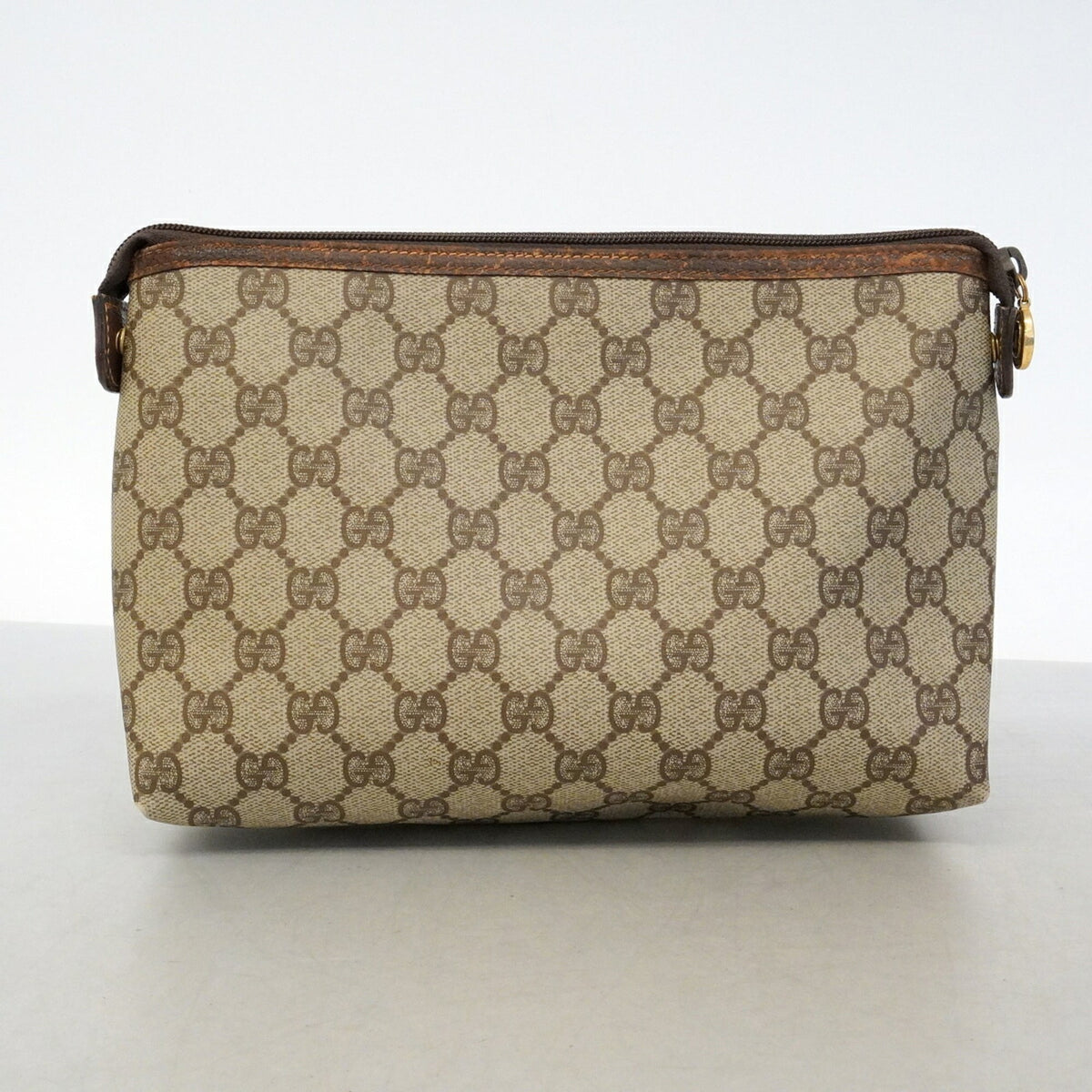 Gucci Brown Pvc Pouch (Pre-Owned)