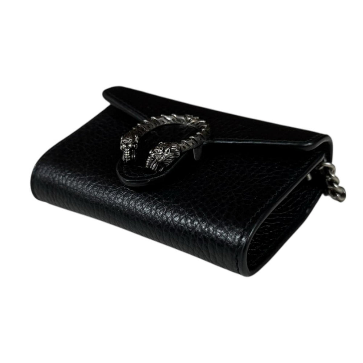 Gucci Black Leather Coin Purse/Coin Case (Pre-Owned)