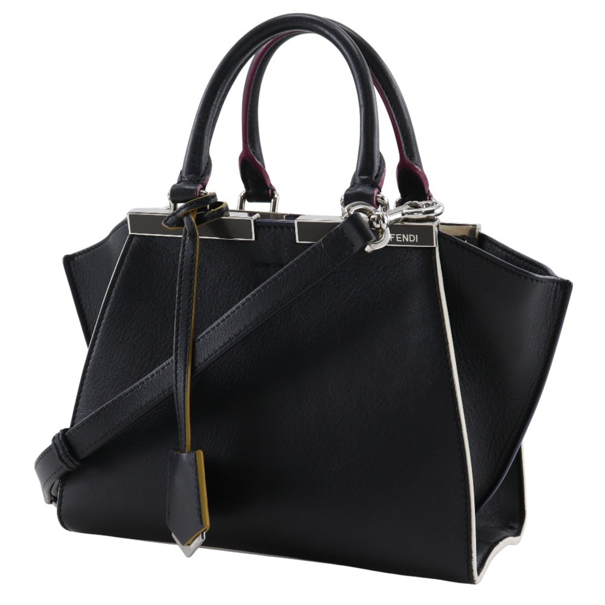 Fendi Black Leather Handbag (Pre-Owned)