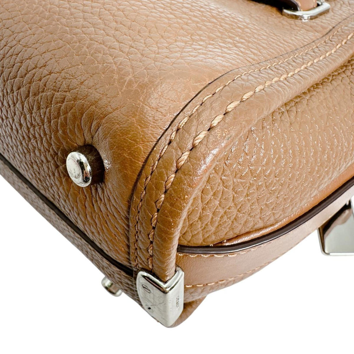 Coach Brown Leather Handbag Tote Bag (Pre-Owned)