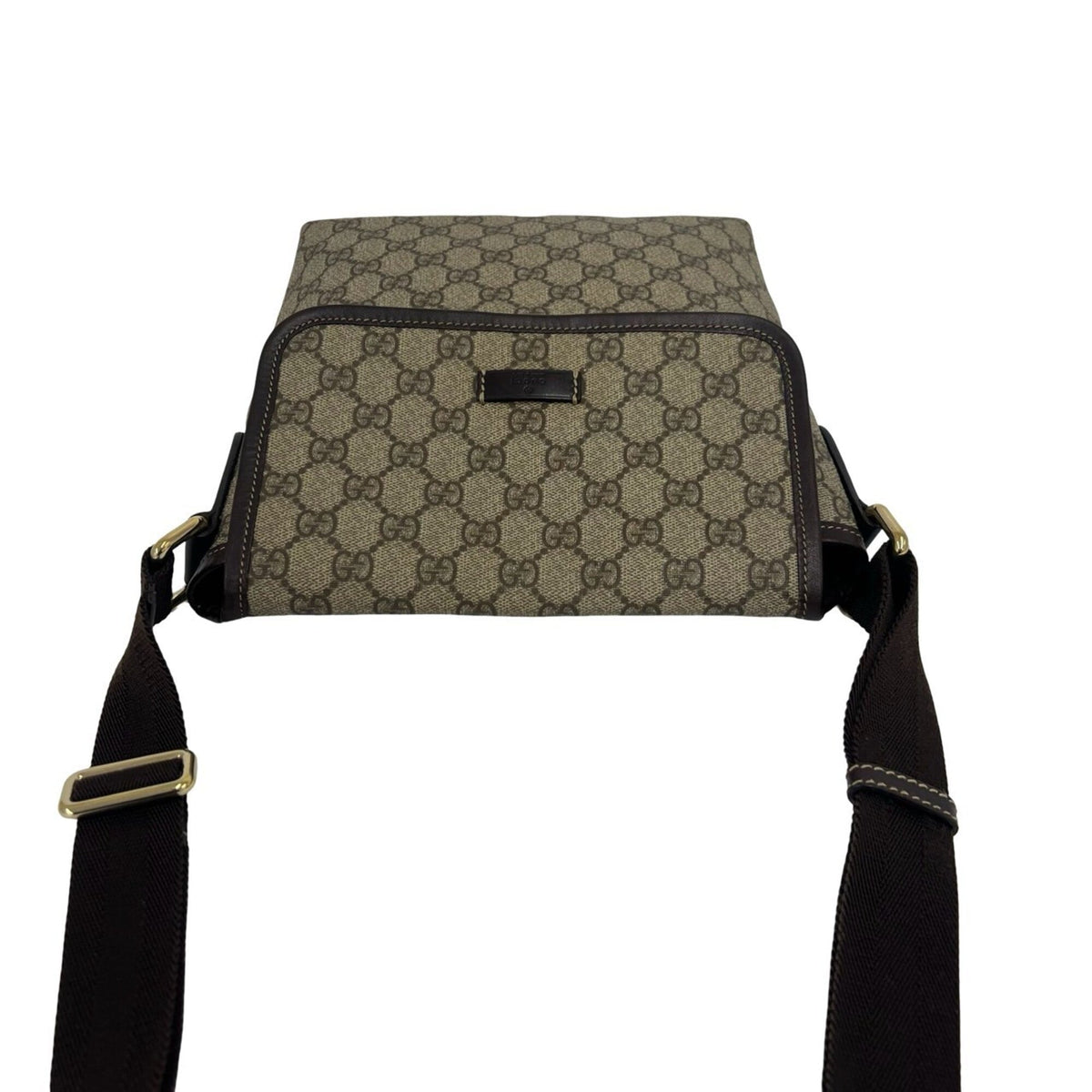 Gucci Brown Leather Pvc Pochette Shoulder Bag (Pre-Owned)