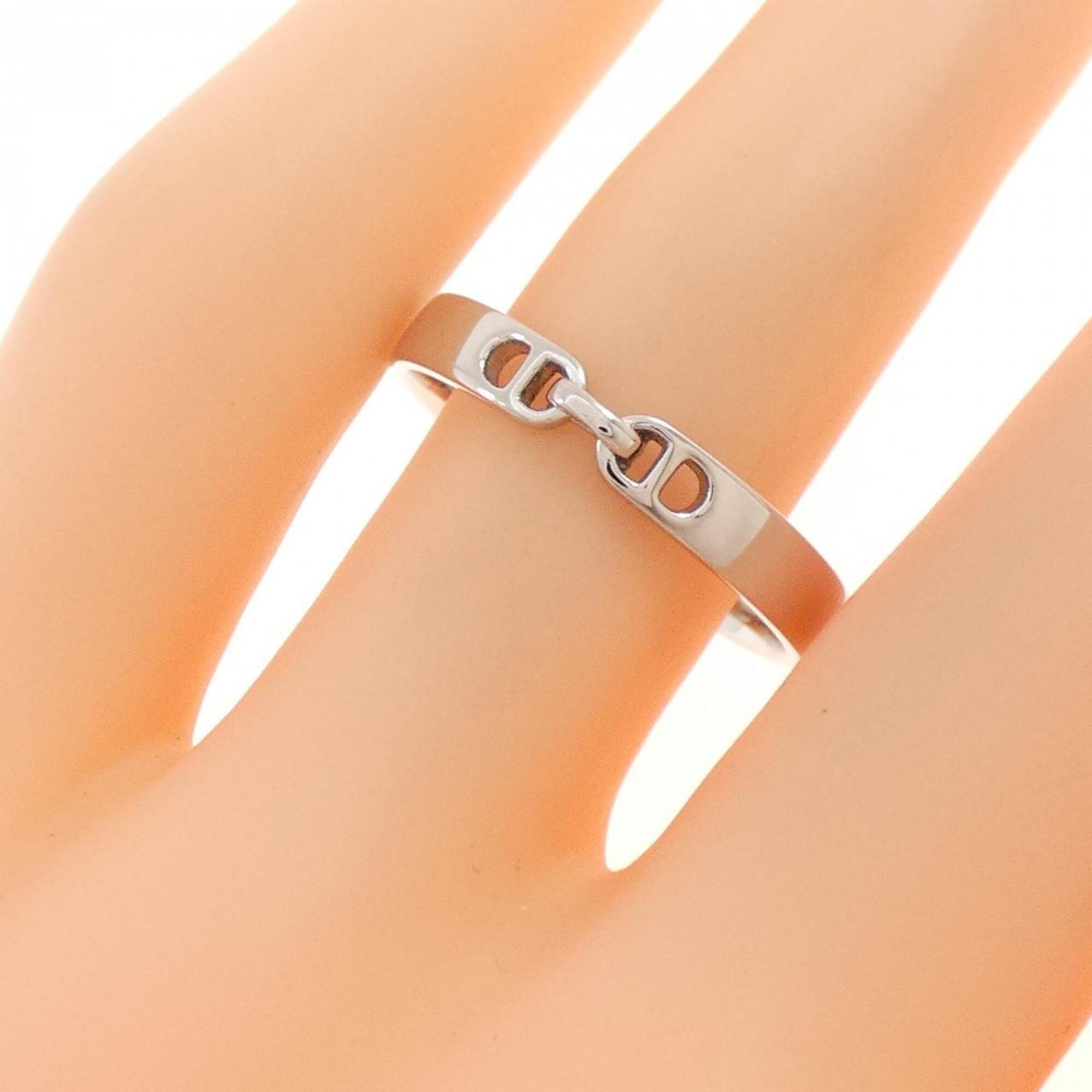 Hermes Platinum 950 Band Ring (Pre-Owned)