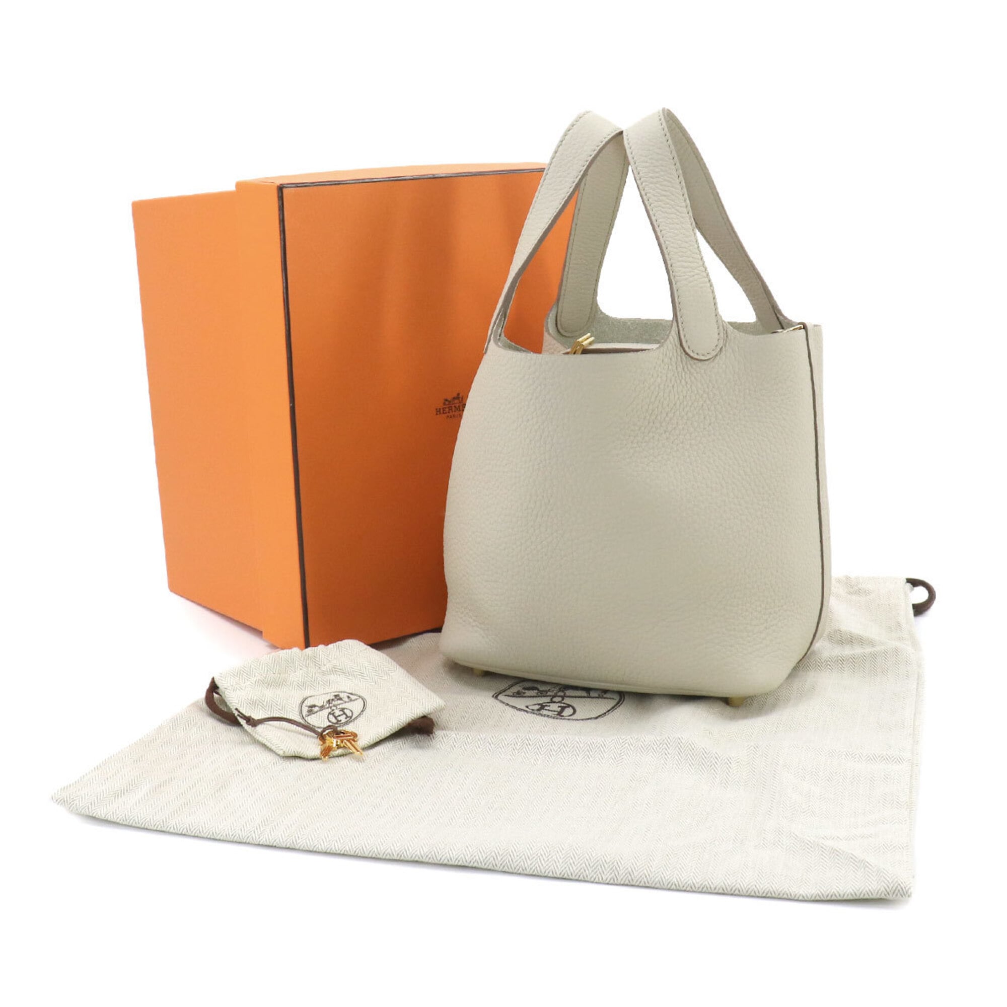 Piko White Leather Handbag (Pre-Owned)