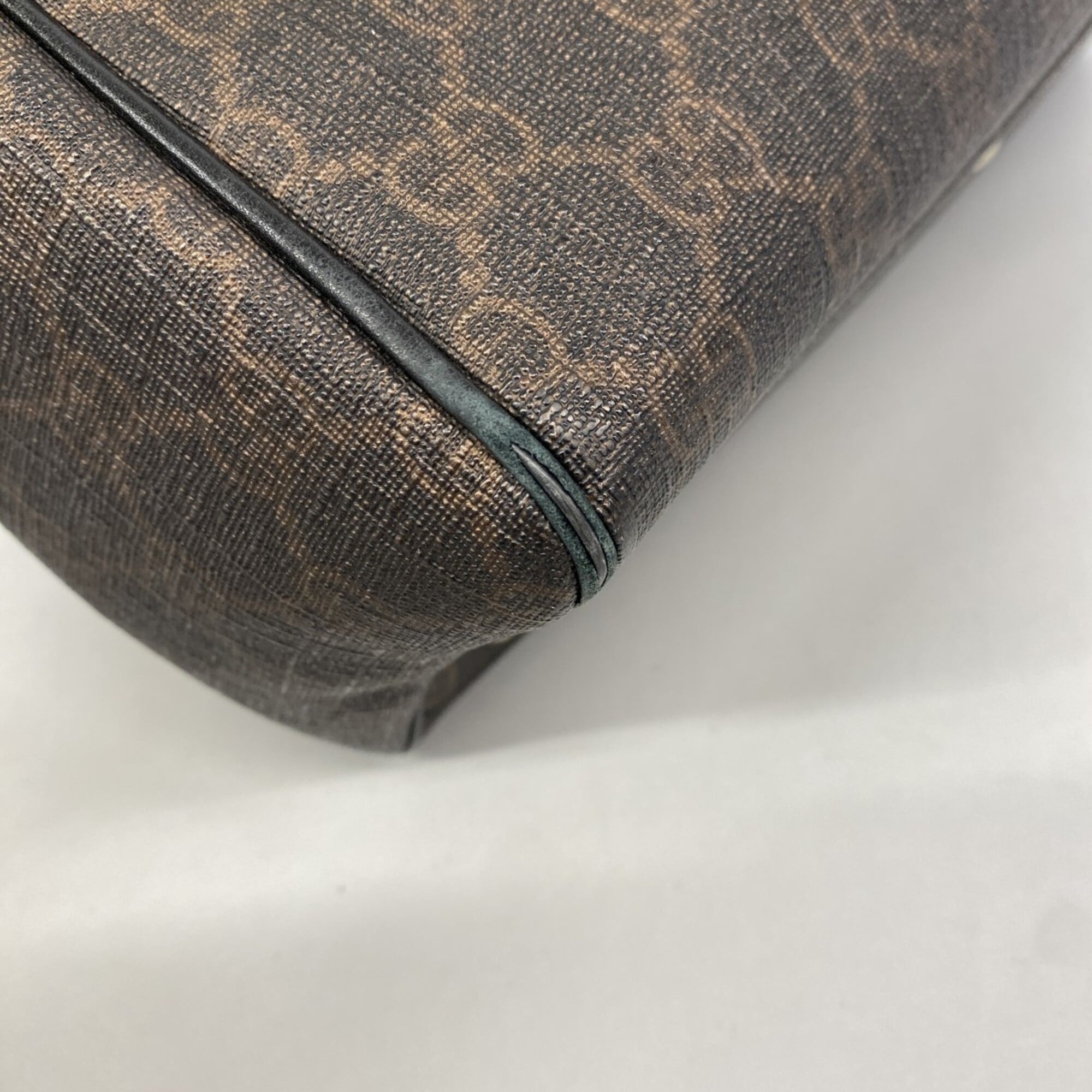 Gucci Black Brown Pvc Tote Bag (Pre-Owned)