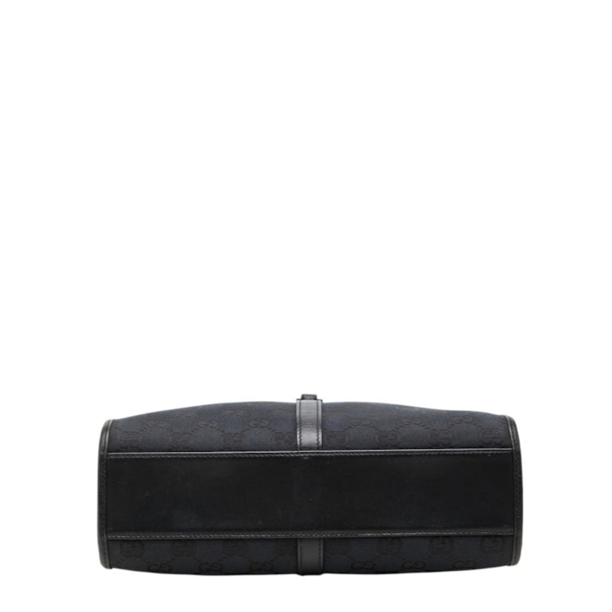 Gucci Black Canvas Leather Handbag Tote Bag (Pre-Owned)