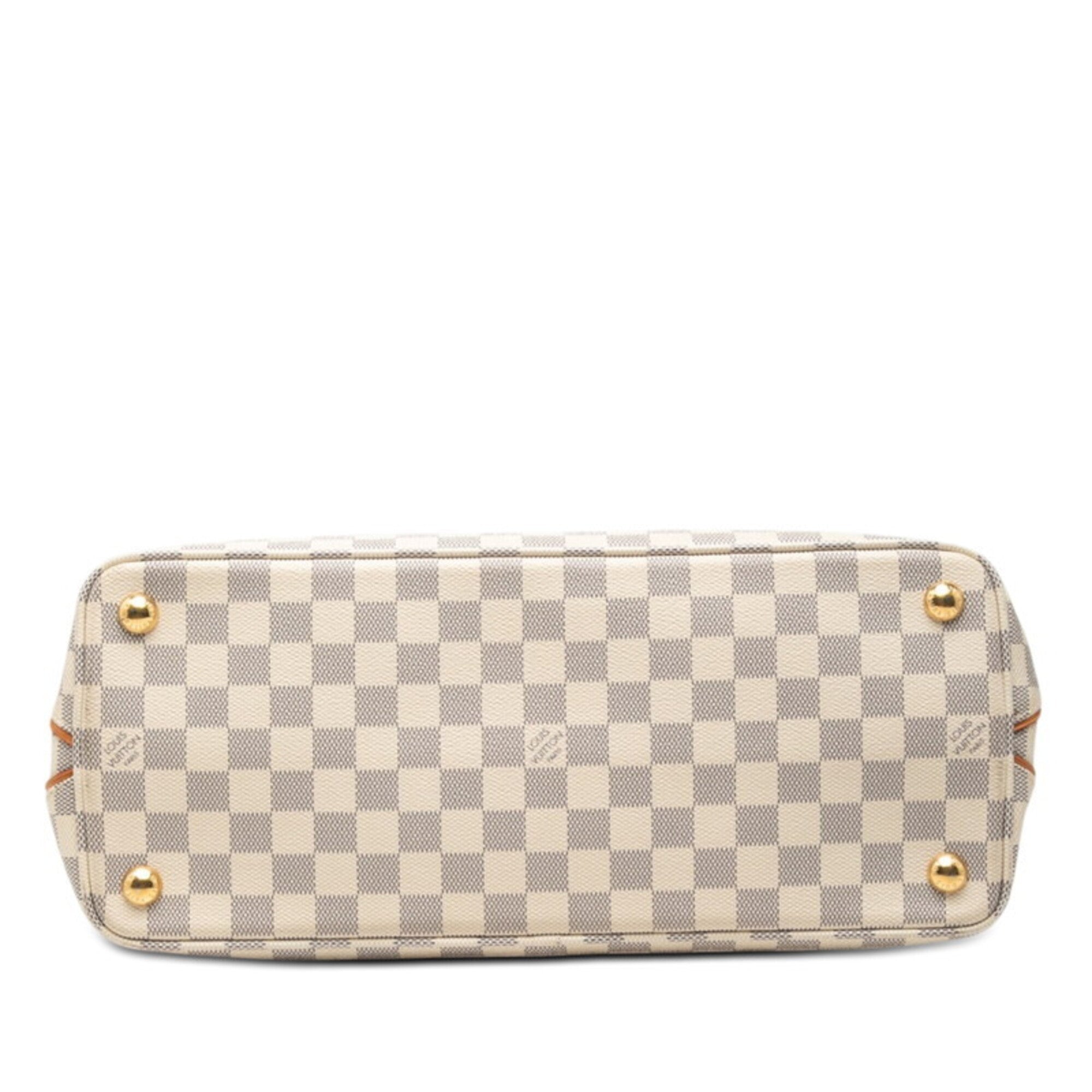 Louis Vuitton Damier Azur Pink White Pvc Leather Shoulder Bag Tote Bag (Pre-Owned)