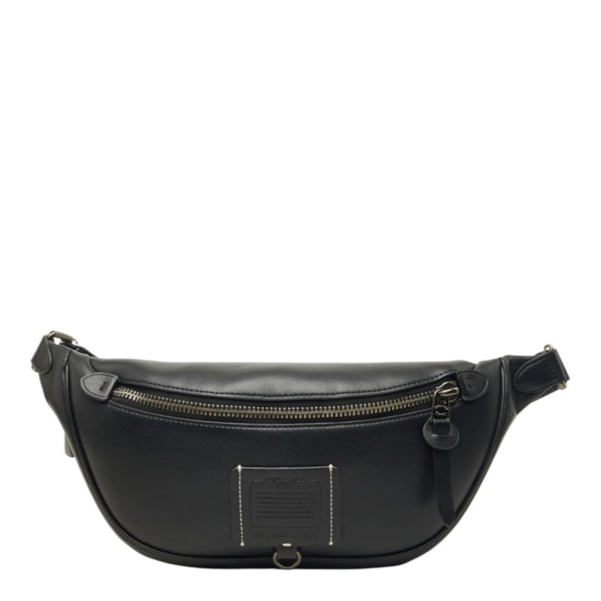 Coach Black Leather Fanny Pack (Pre-Owned)
