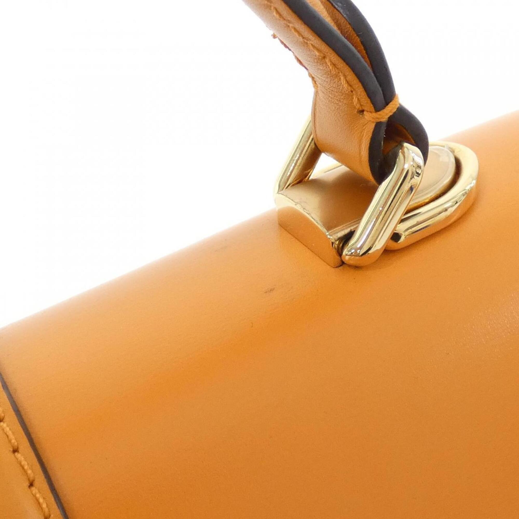 Louis Vuitton Orange Leather Handbag (Pre-Owned)