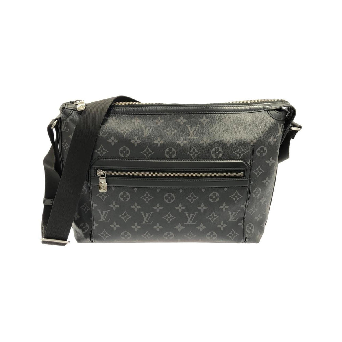 Louis Vuitton Black Coated Canvas Shoulder Bag (Pre-Owned)