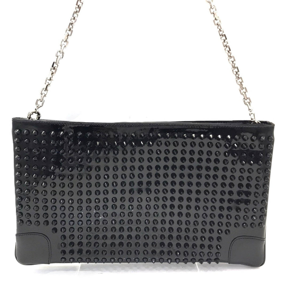 Christian Louboutin Black Leather Shoulder Bag (Pre-Owned)