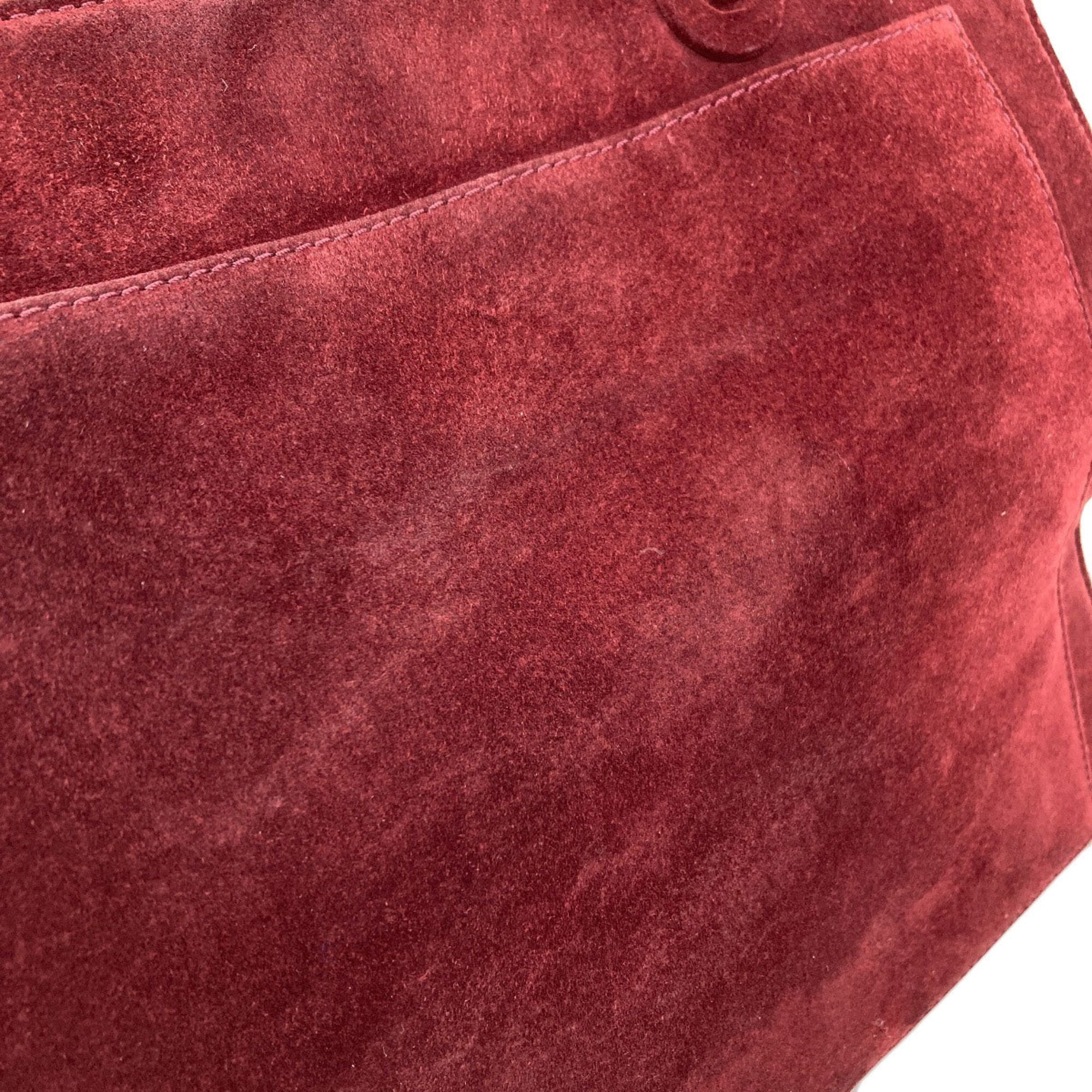 Chanel Bordeaux Leather Tote Bag (Pre-Owned)