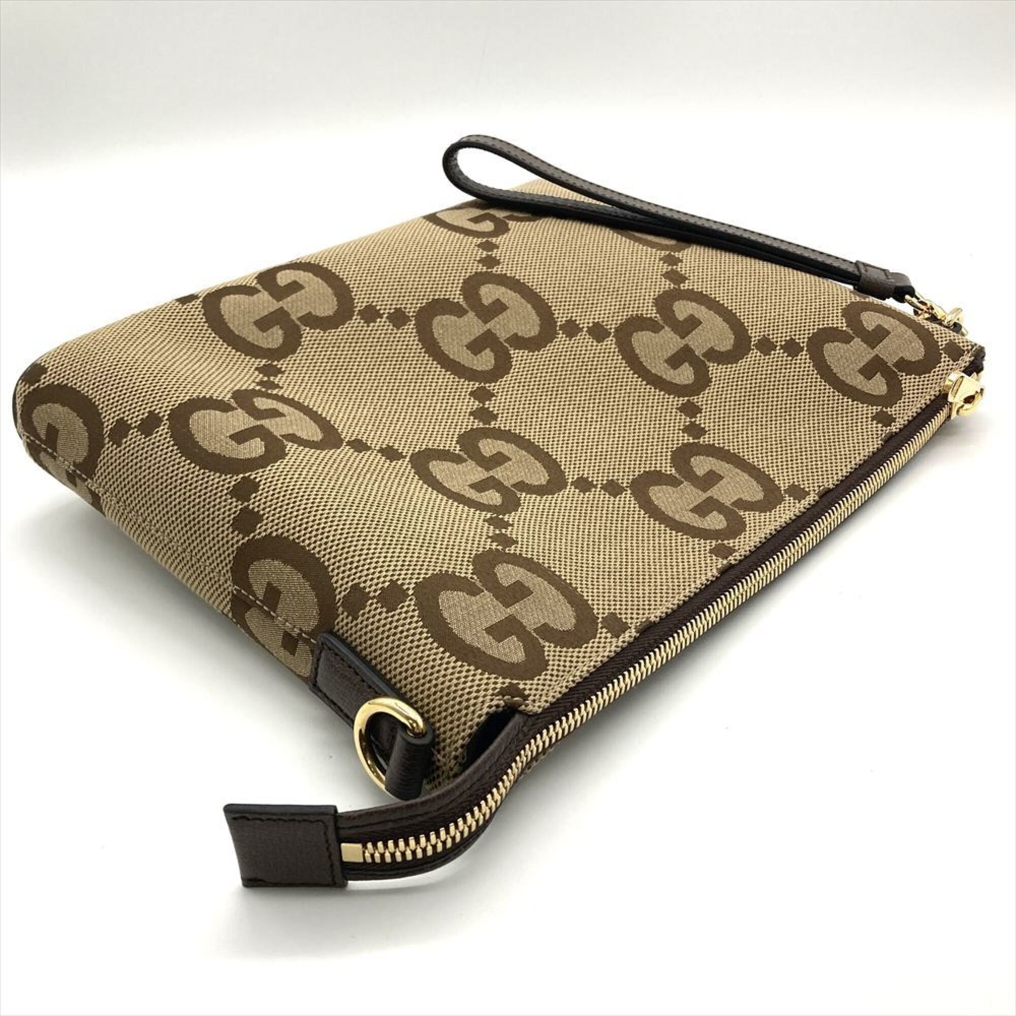 Gucci Beige Gg Canvas Canvas Shoulder Bag (Pre-Owned)