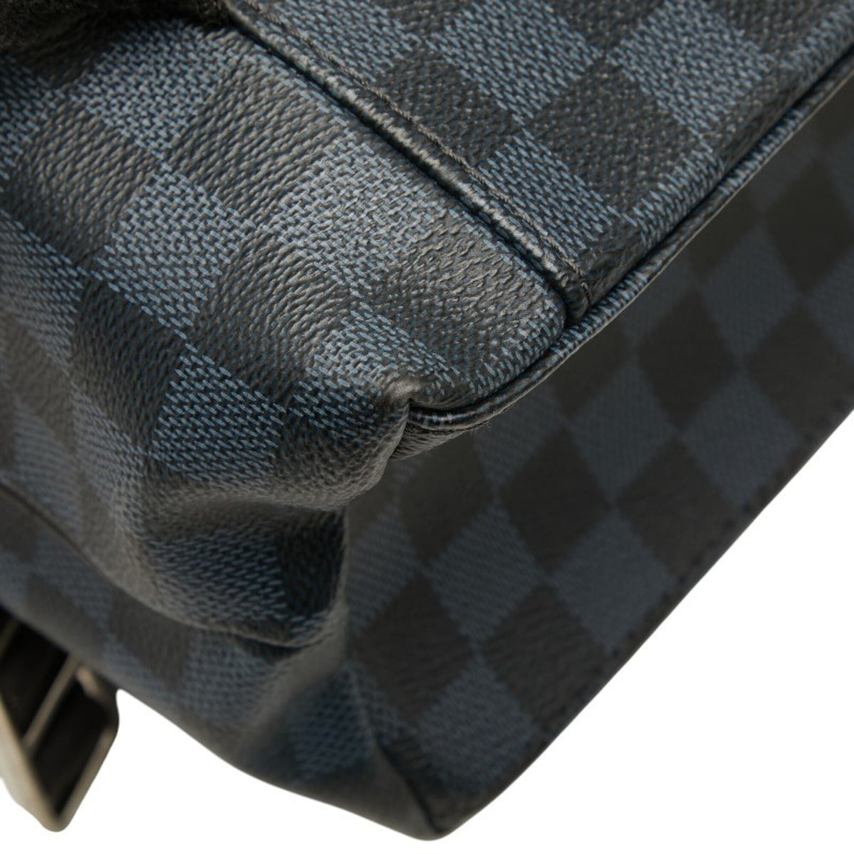 Louis Vuitton Damier Cobalt Black Navy Pvc Leather Backpack (Pre-Owned)