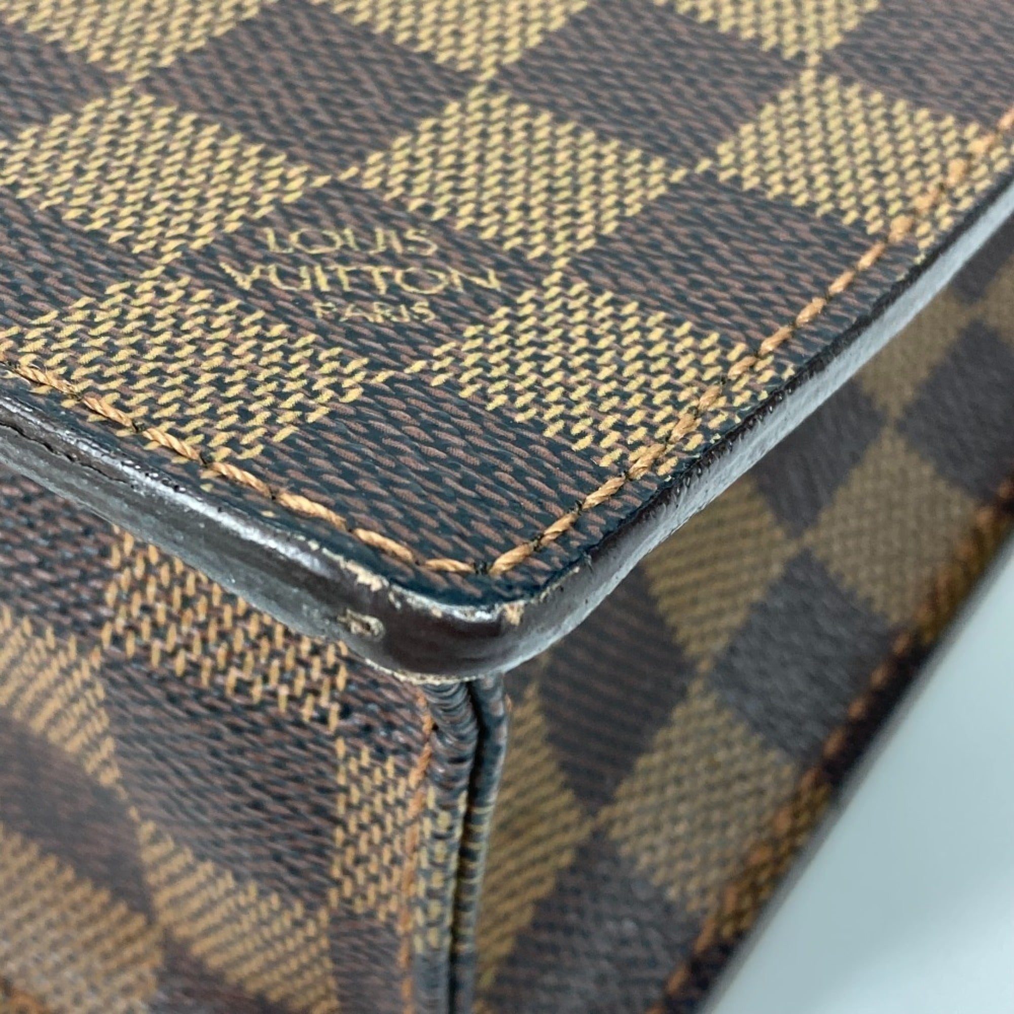 Louis Vuitton Damier Brown Ebene Damier Canvas Briefcase (Pre-Owned)