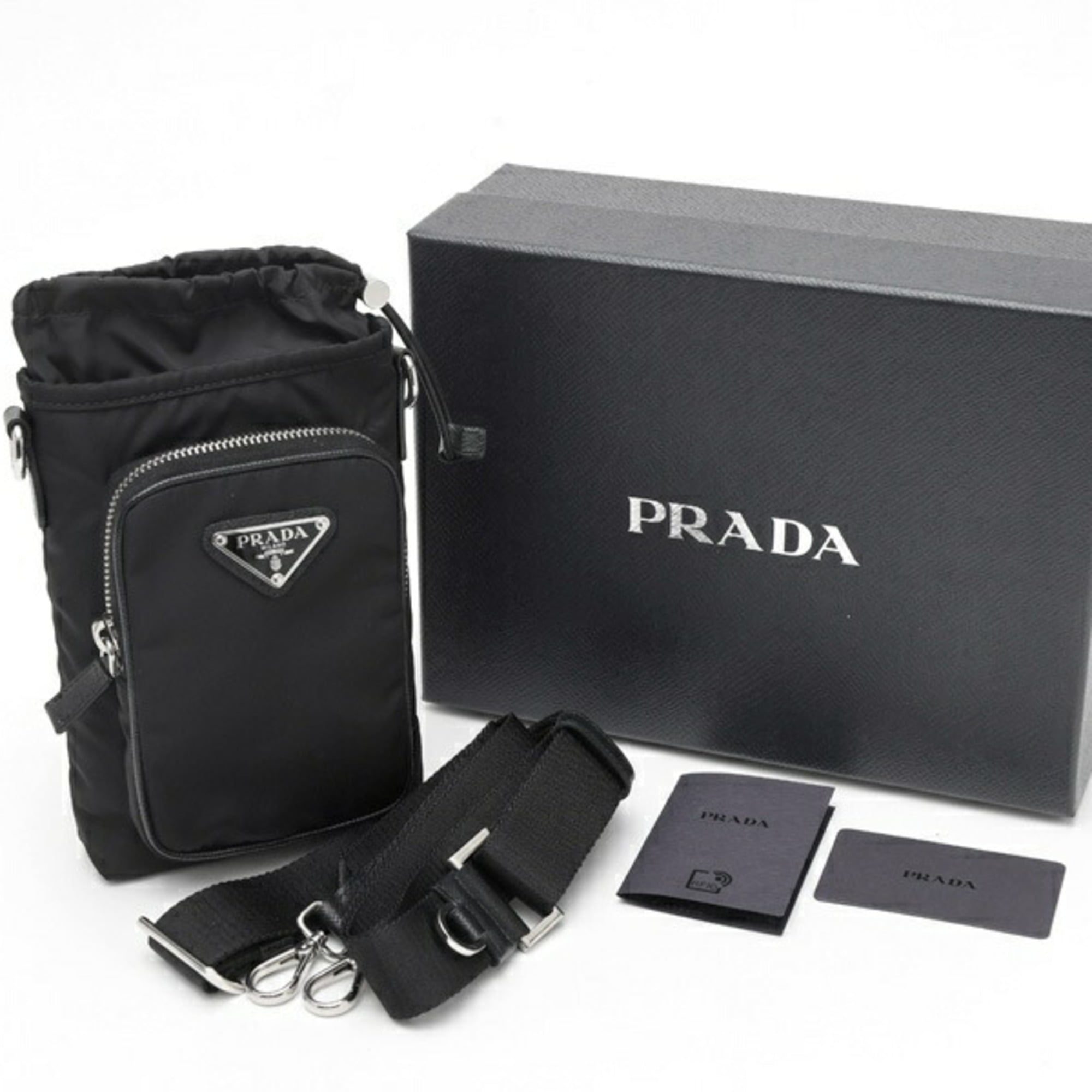 Prada Black Fabric Pouch (Pre-Owned)