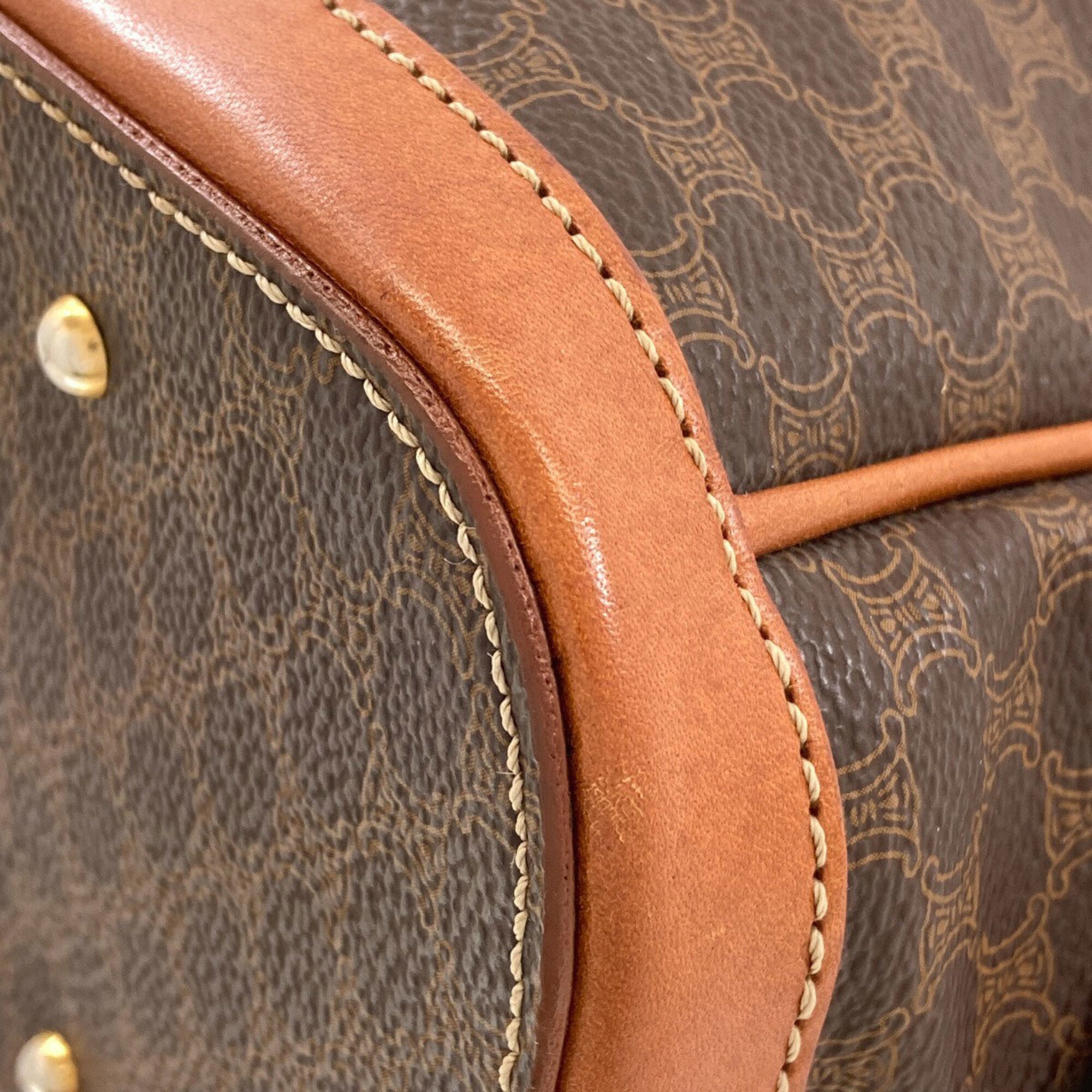 Celine Brown Pvc Leather Handbag (Pre-Owned)