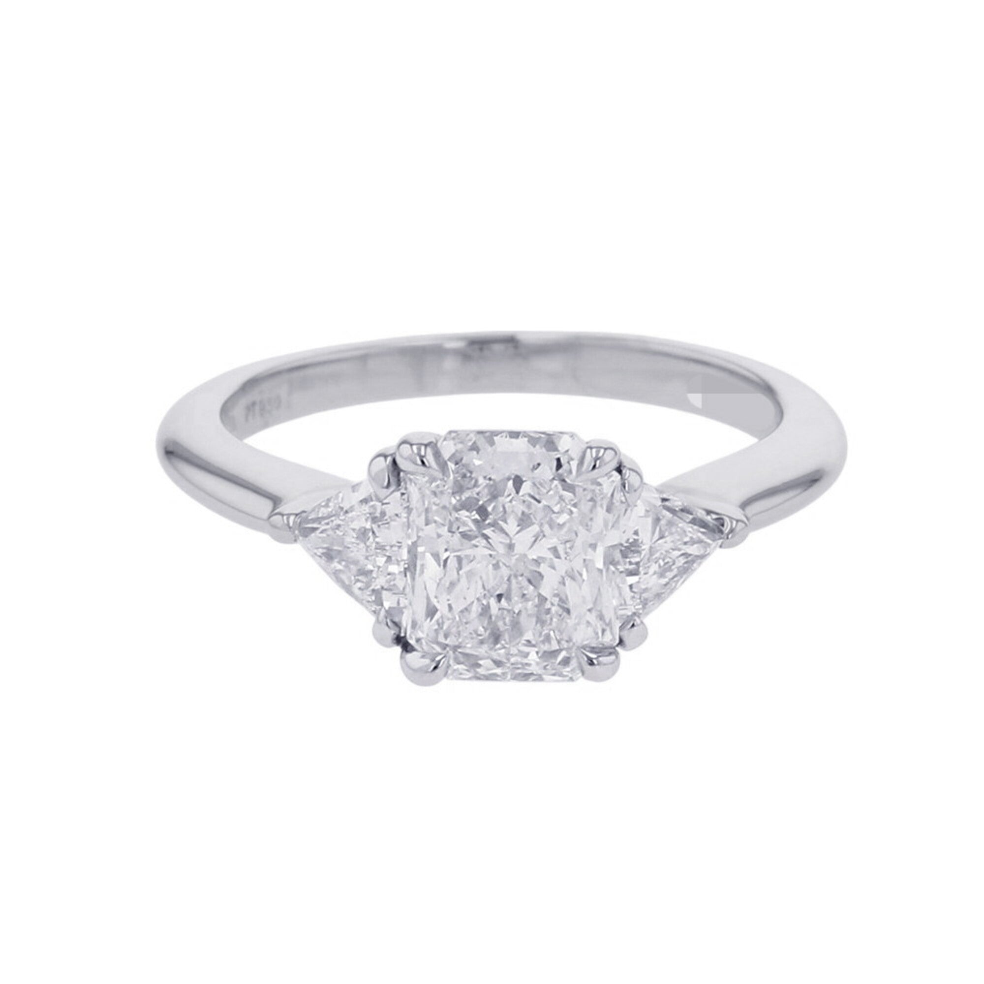 Tiffany Silver Platinum 950 Anniversary Ring (Pre-Owned)