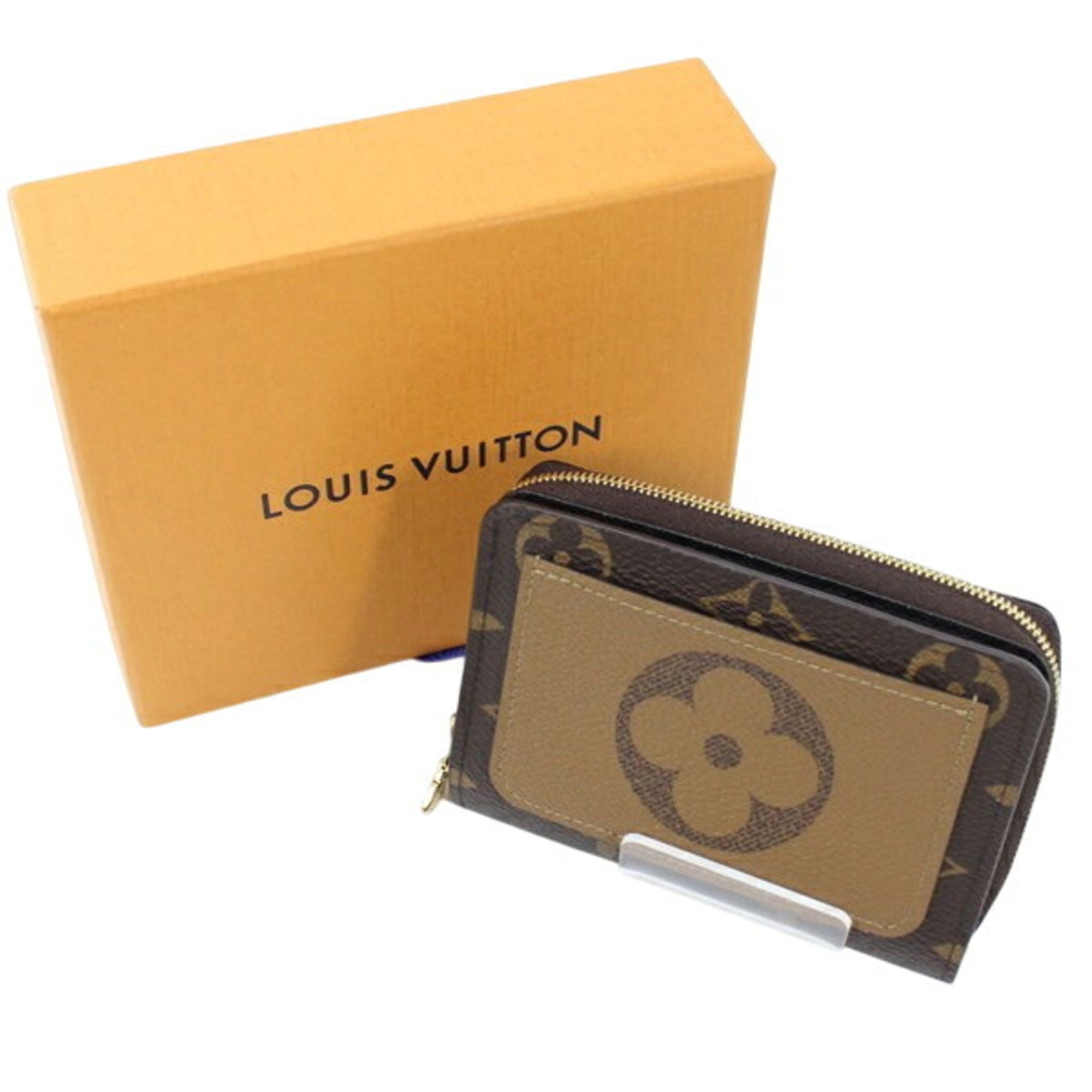 Louis Vuitton Brown Monogram Reverse Monogram Reverse Canvas Wallet (Bi-Fold) (Pre-Owned)