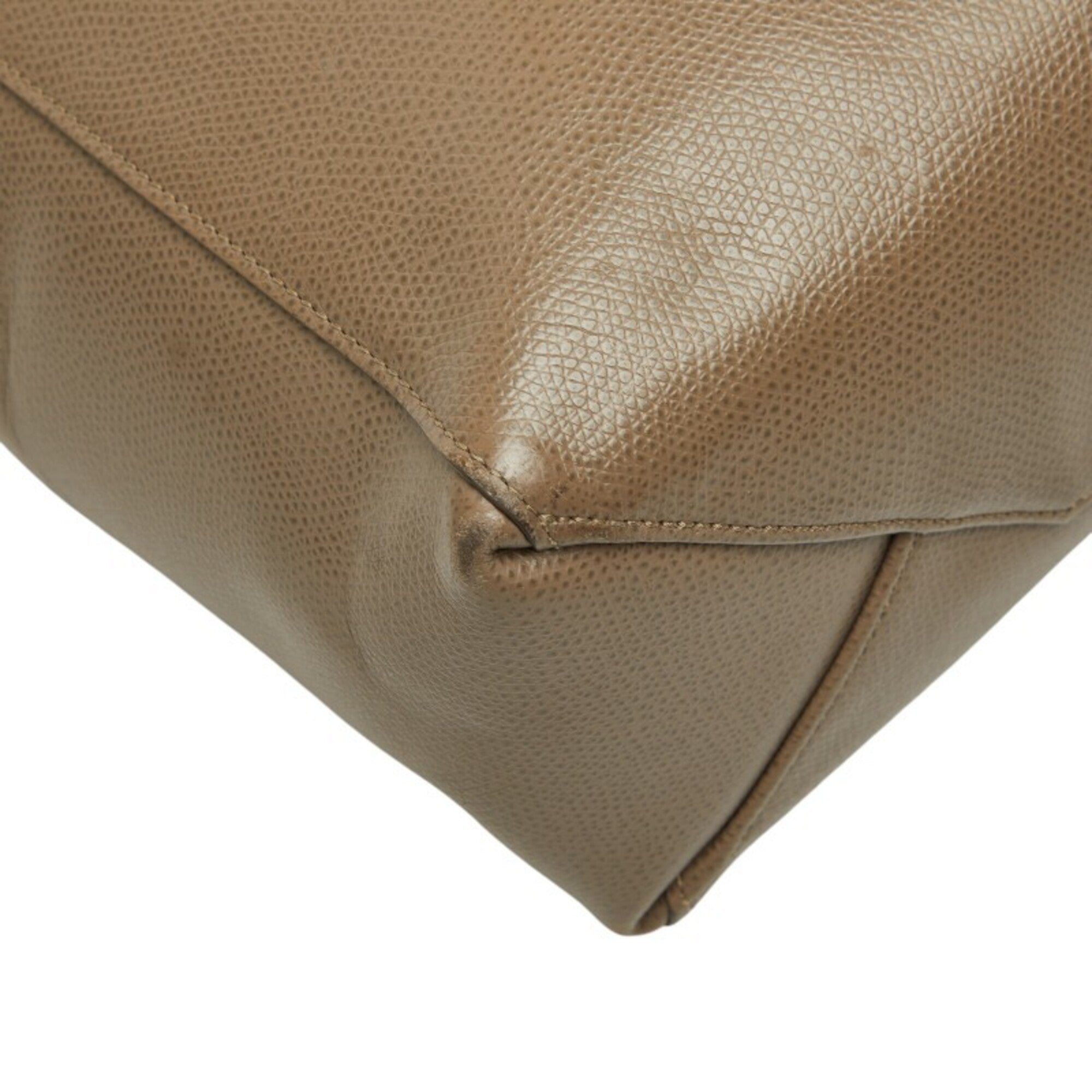 Celine Grayish Leather Handbag Shoulder Bag (Pre-Owned)