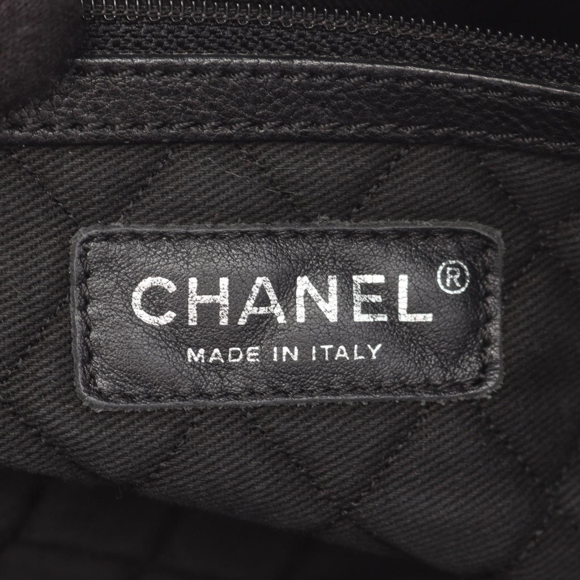 Chanel Black Leather Tote Bag (Pre-Owned)