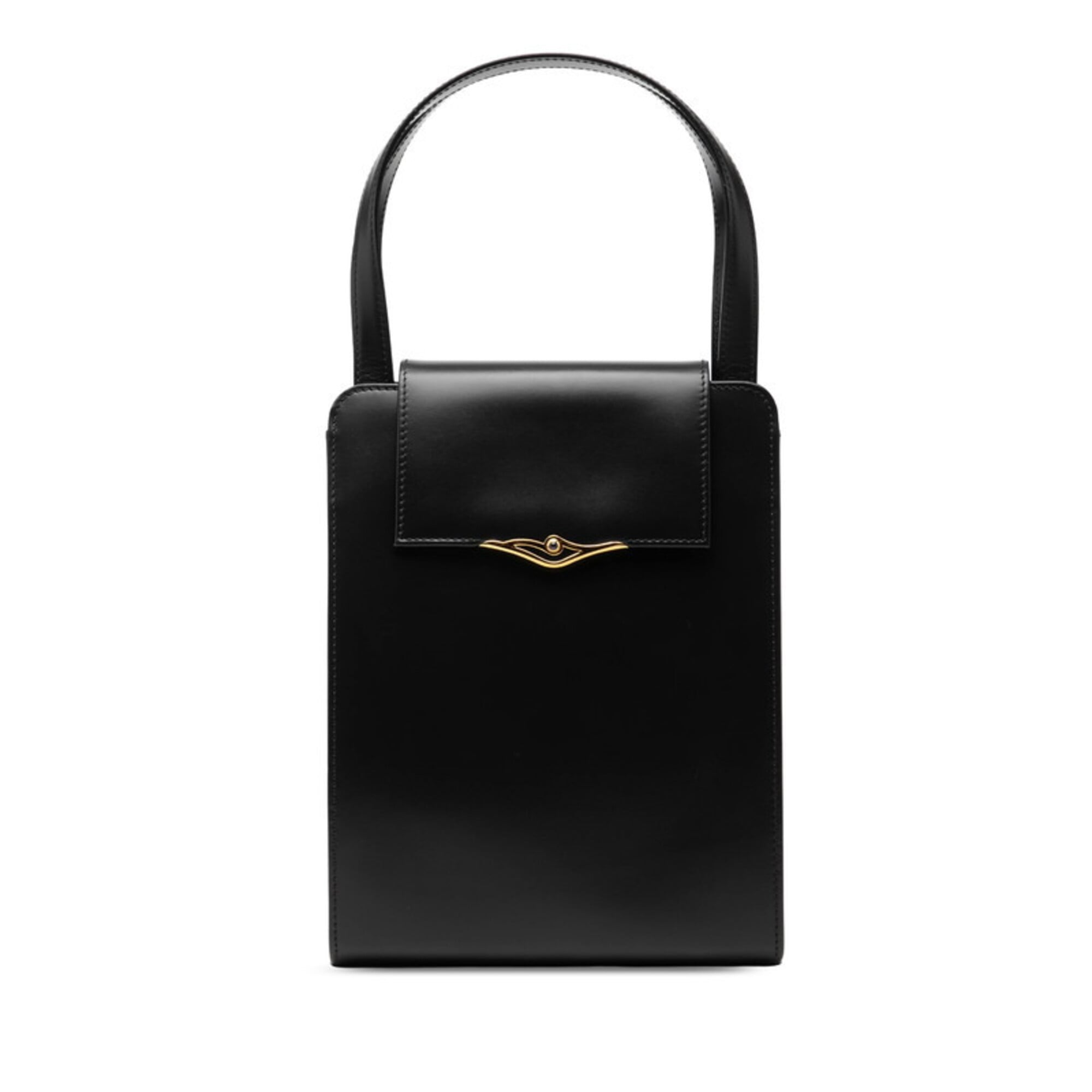Cartier Black Leather Handbag (Pre-Owned)